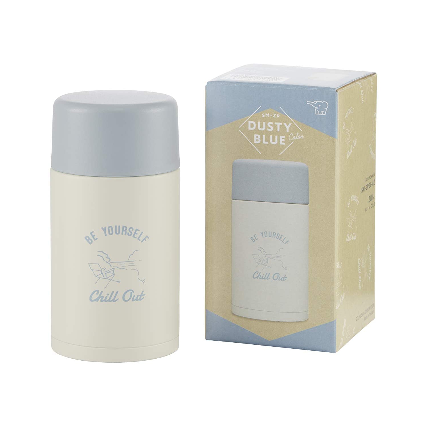 Zojirushi Stainless Mug SM-ZP24 8oz. Dusty Blue