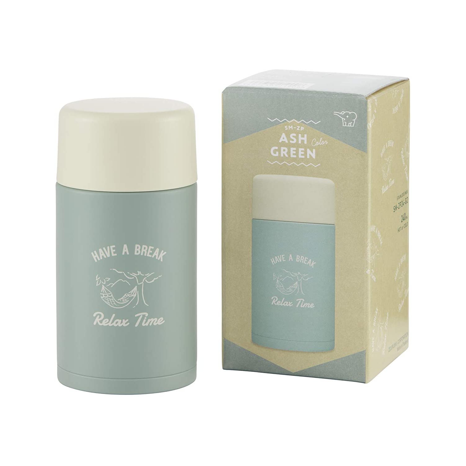 Zojirushi Stainless Mug SM-ZP24 8oz. Dusty Blue