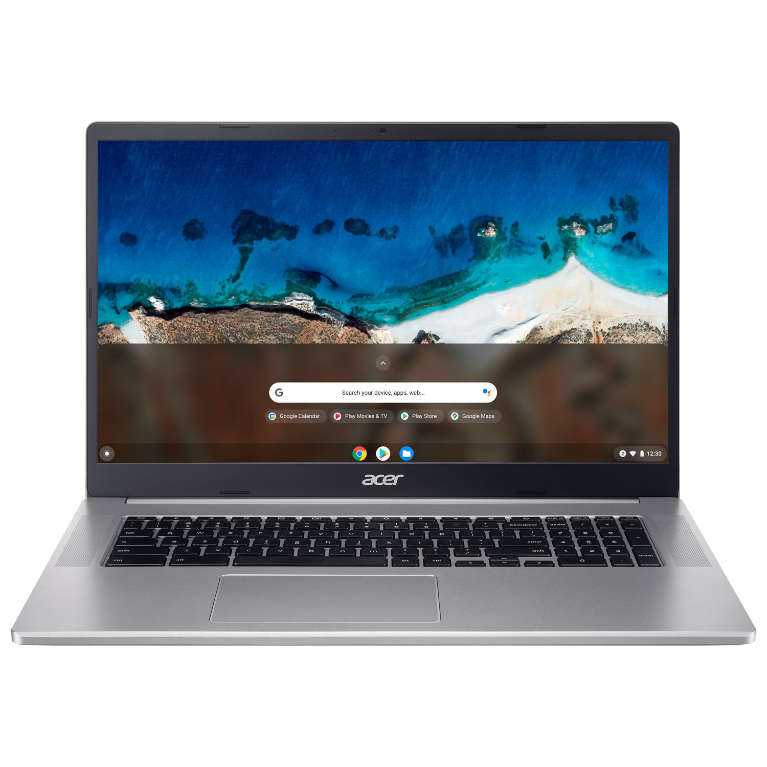 Acer 17.3" Chromebook - Silver (Intel Celeron N4500/128GB eMMC/4GB RAM/Chrome OS)