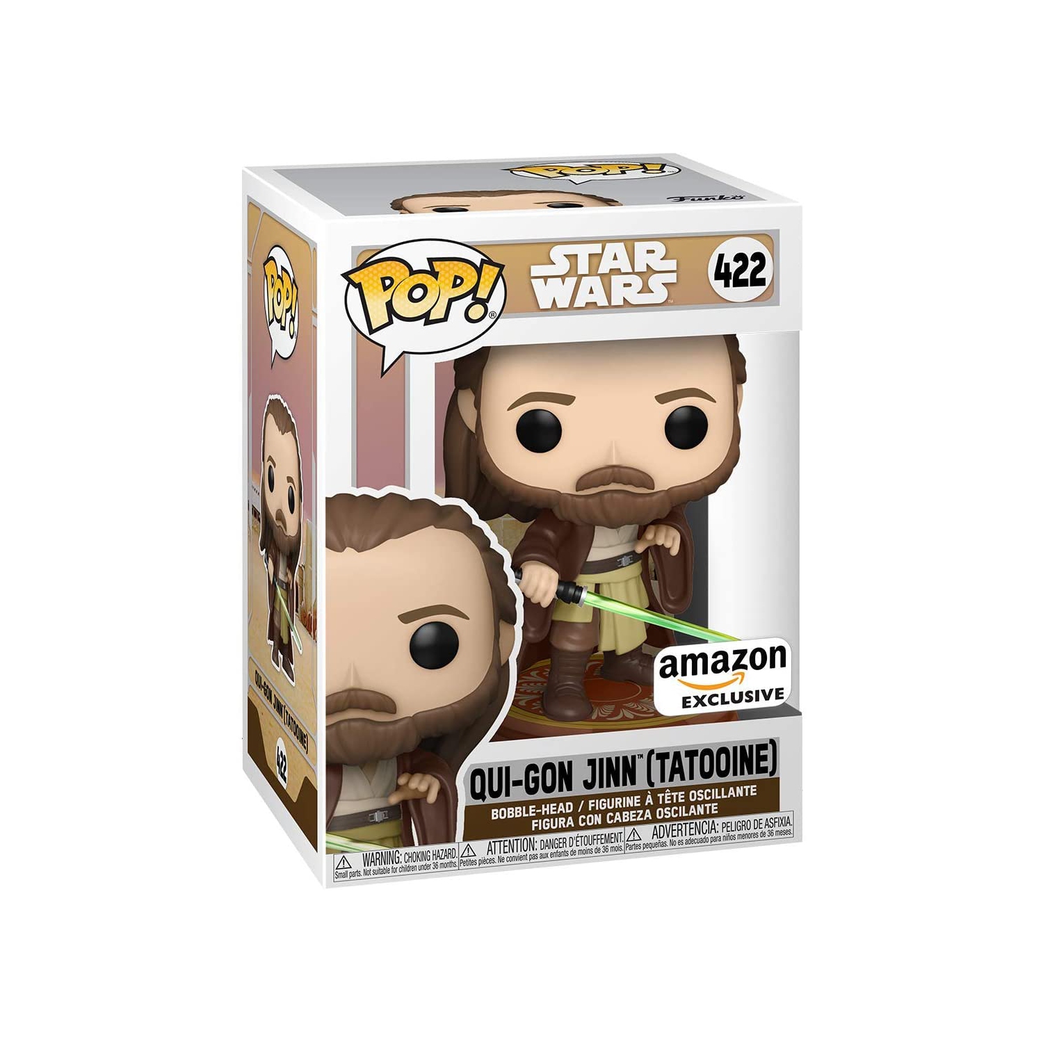 Pop Star Wars 3.75 Inch Action Figure Exclusive - Qui-Gon Jinn Tatooine #422