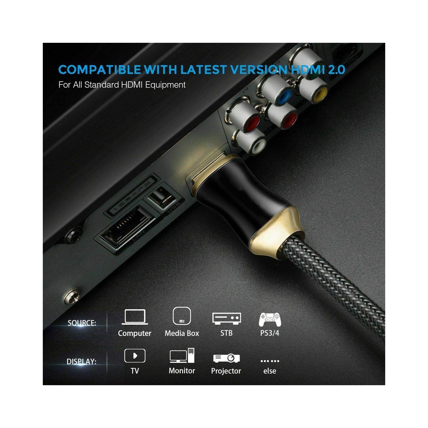 ISTAR – Câble de sortie HDMI haute vitesse pour Wii vers HDMI 1080p 3,5 mm compatible avec les téléviseurs HD Wii