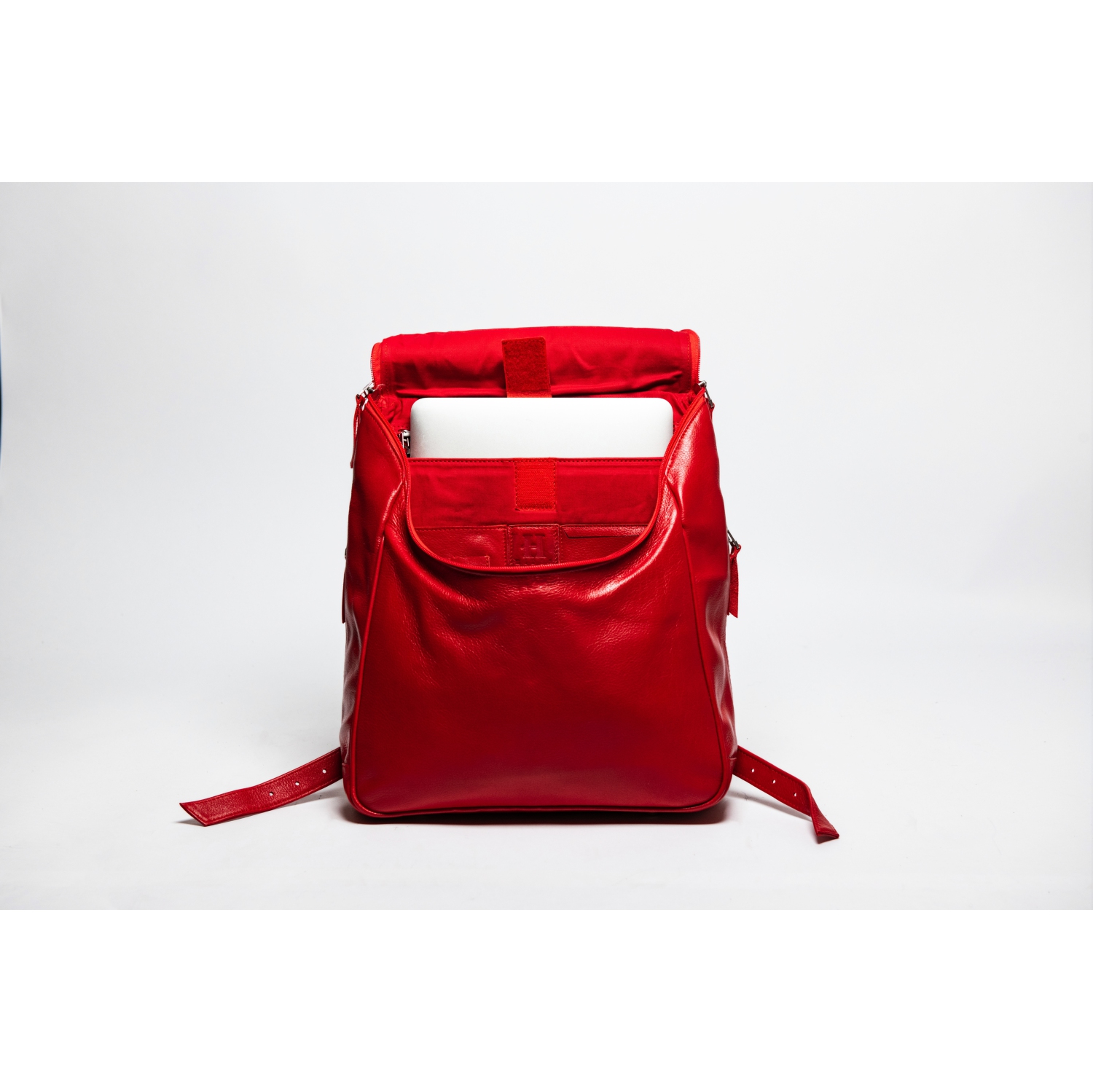 MASQUE cuir Travel City – Sac à dos pour femmes, 14 po, rouge