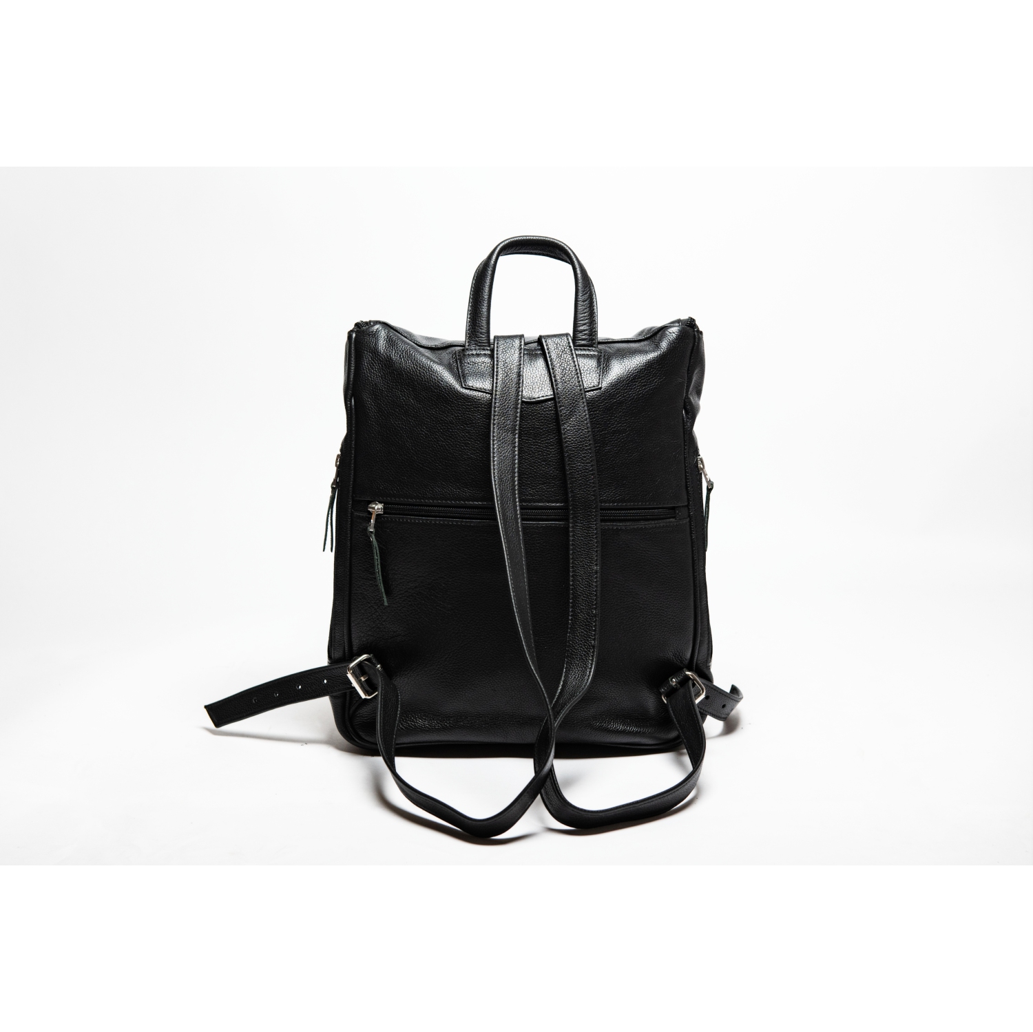 MASQUE cuir Travel City – Sac à dos pour femmes, 14 po, noir