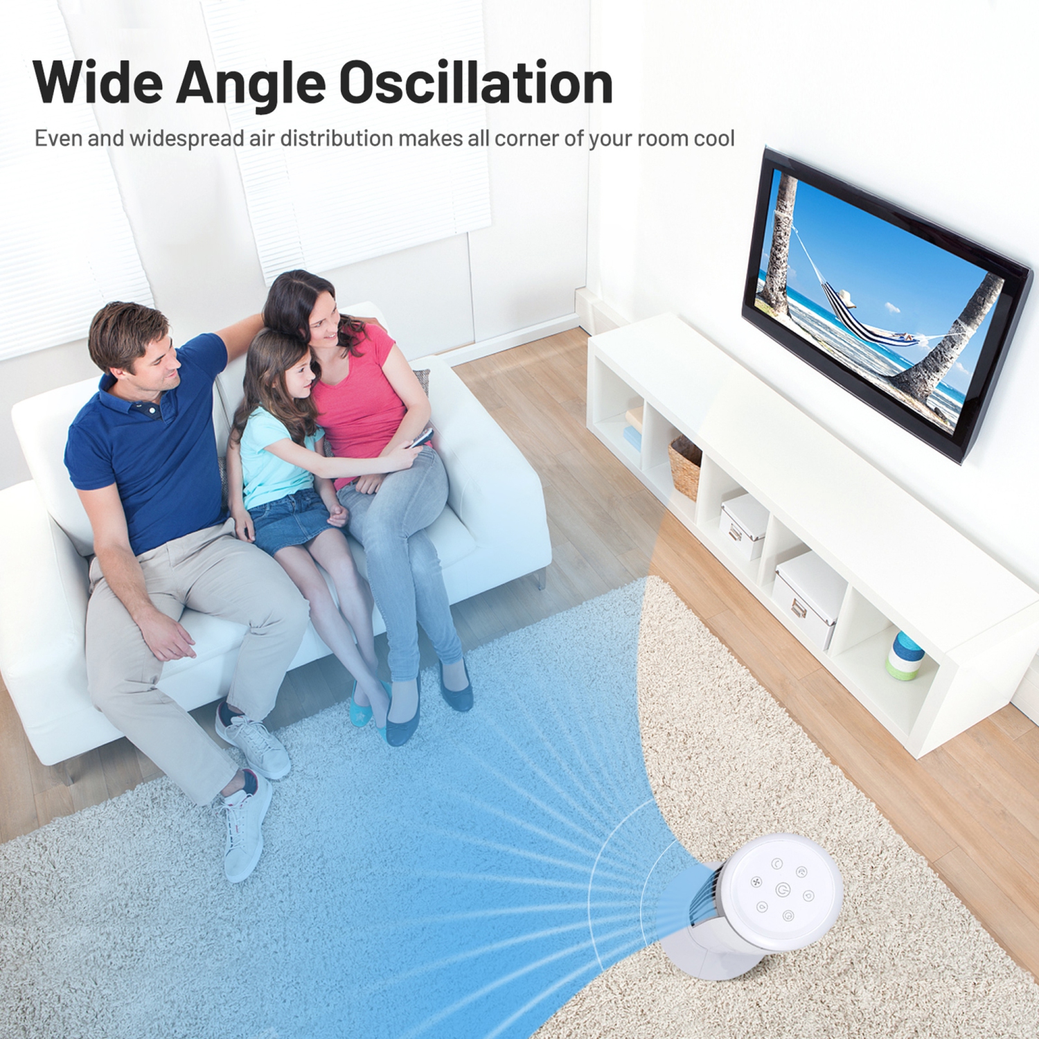 Gymax 41'' Tower Fan 3 in 1 Evaporative Air Cooler Humidifier w/ Remote Control