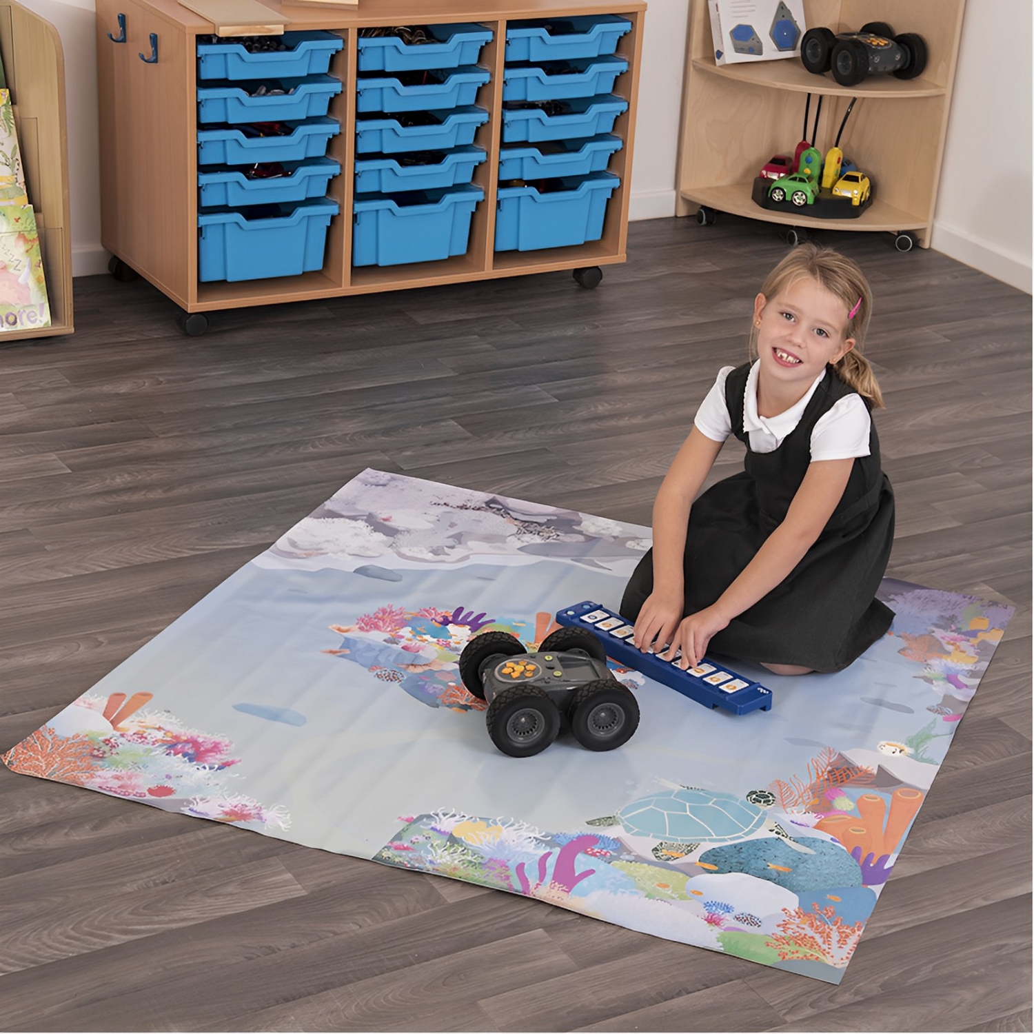 Rugged Robot Coral Reef Mat. Product Code: IT10240 | Floor playmats for kids