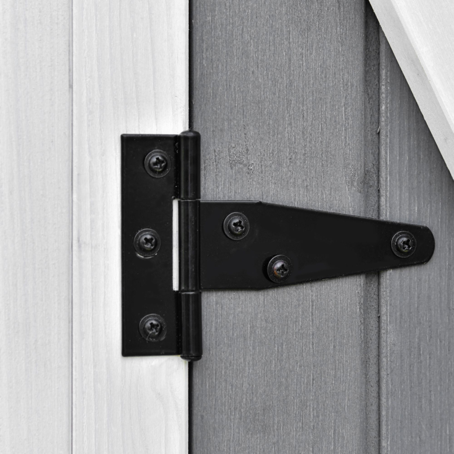 Outsunny 54.75''x29.5''x63'' Garden Storage Shed Asphalt Roof Wooden Timber Double Door Utility Storage House w/ Movable Shelf & Fixed Fittings