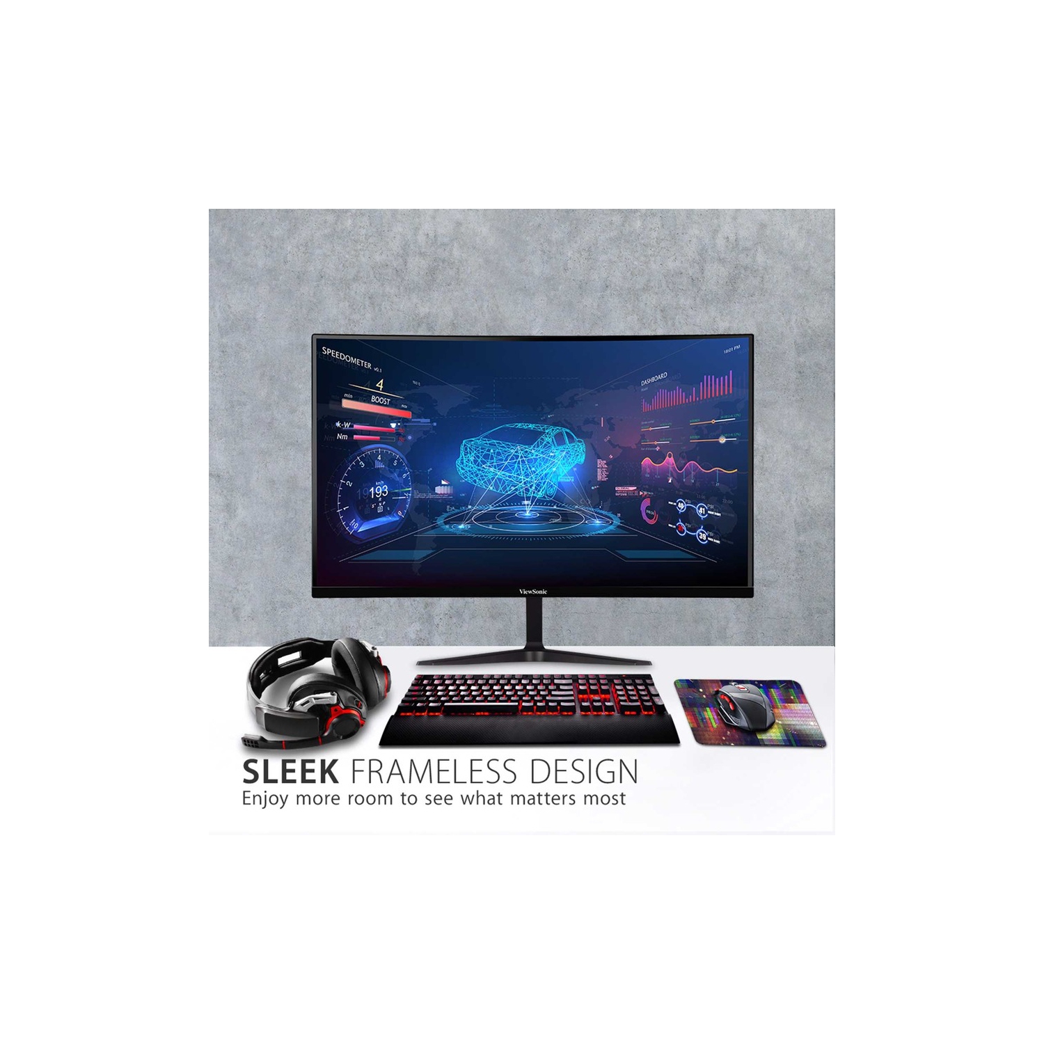 Moniteur LED VX2718-PC-MHD VX2718-PC-MHD de Viewsonic