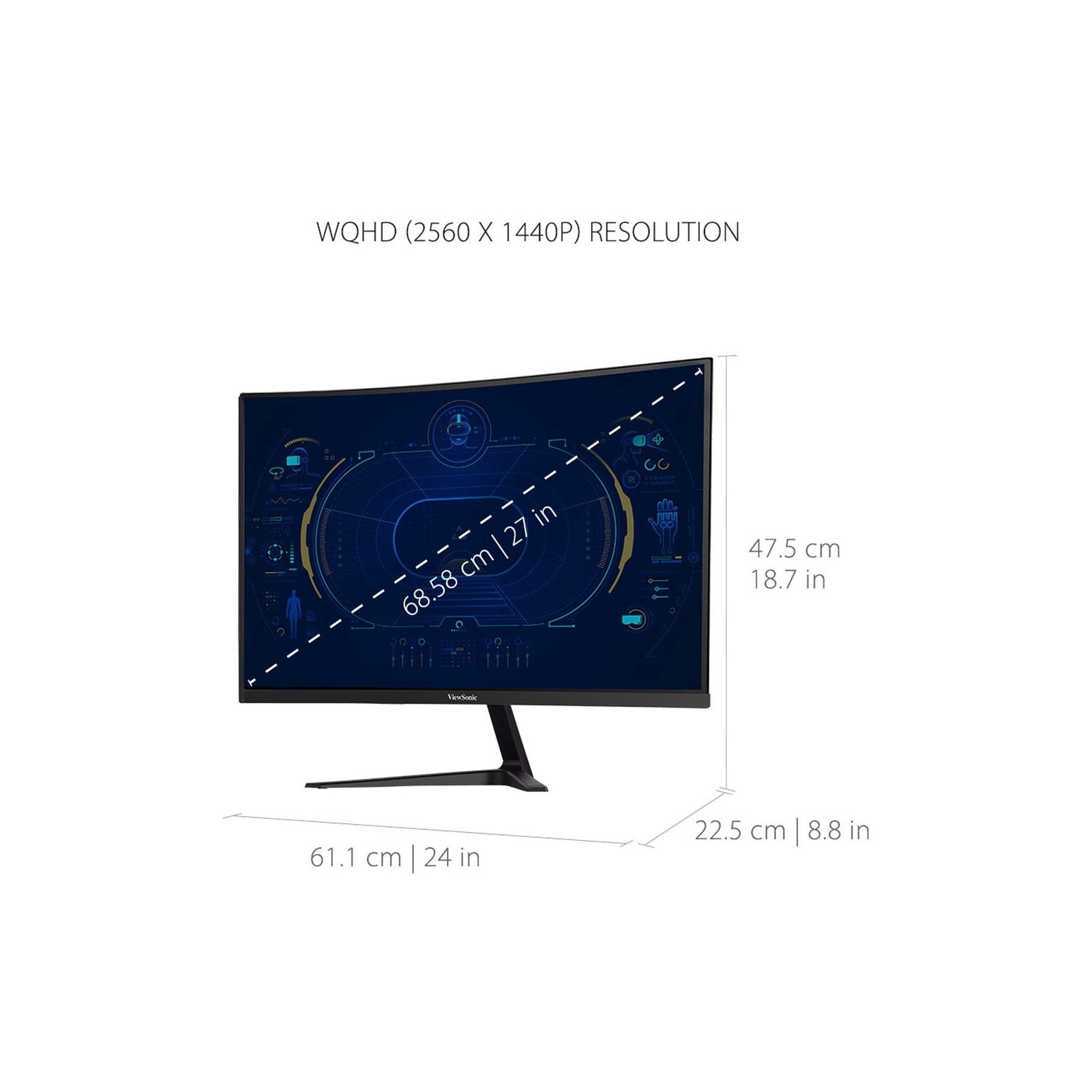 ViewSonic VX2718-2KPC-MHD VX2718-2KPC-MHD LED Monitor