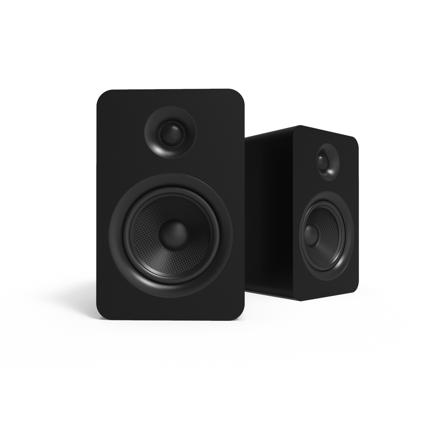 Kanto YUP6 Passive Bookshelf Speakers with 1" Silk Dome Tweeter and 5.25" Kevlar Woofer | Black | Pair