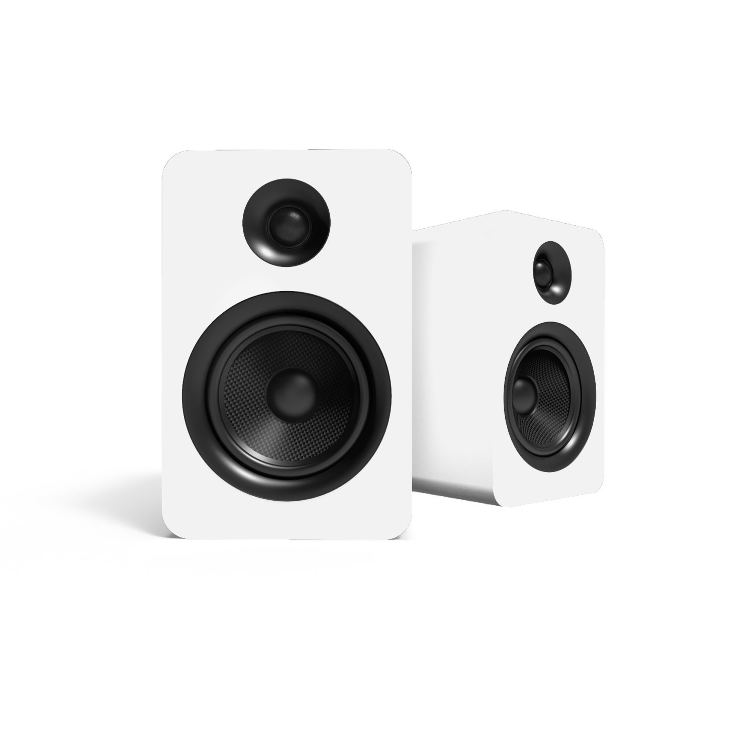 Kanto YUP6W Passive Bookshelf Speakers with 1" Silk Dome Tweeter and 5.25" Kevlar Woofer | White | Pair