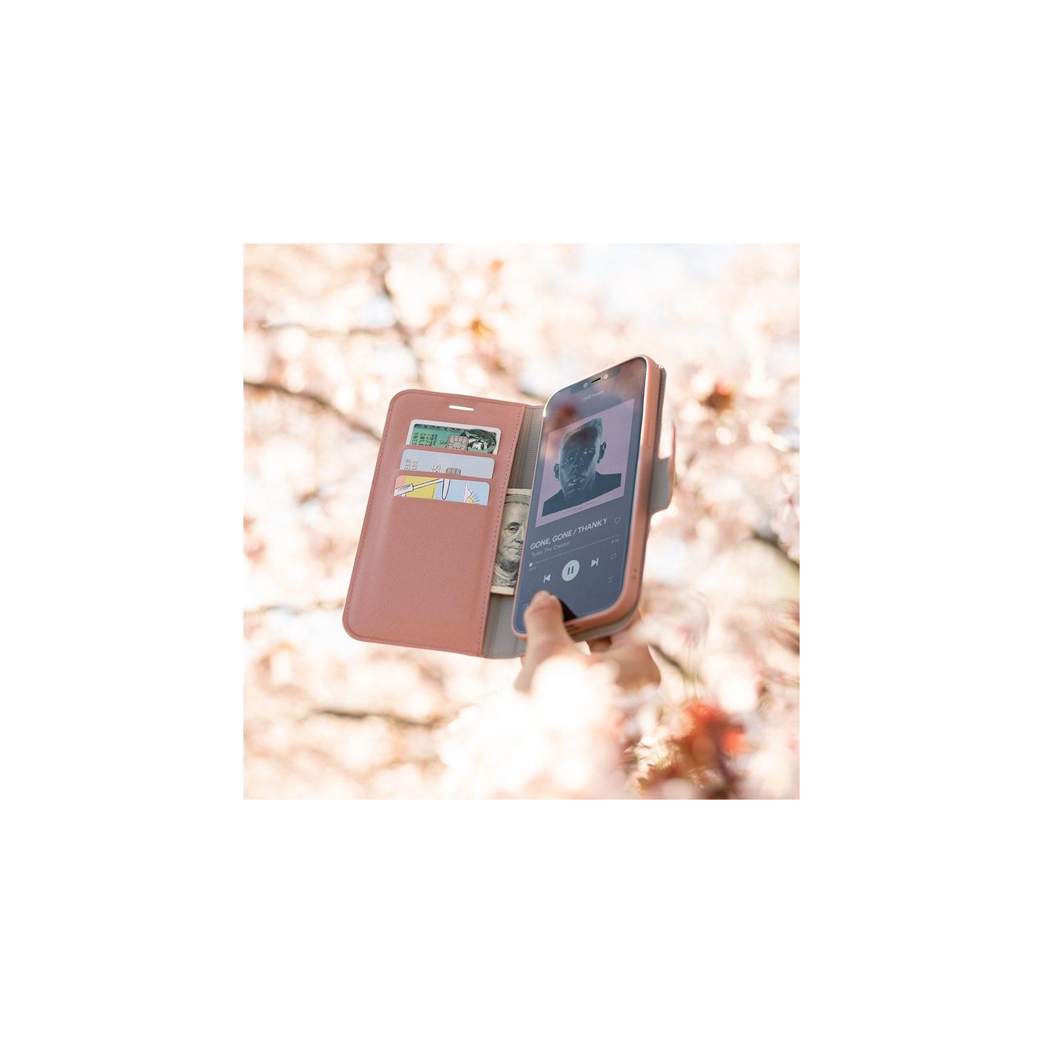 iPhone 12 Pro Max - Broadway Magnetic Wallet Folio, Rose Gold