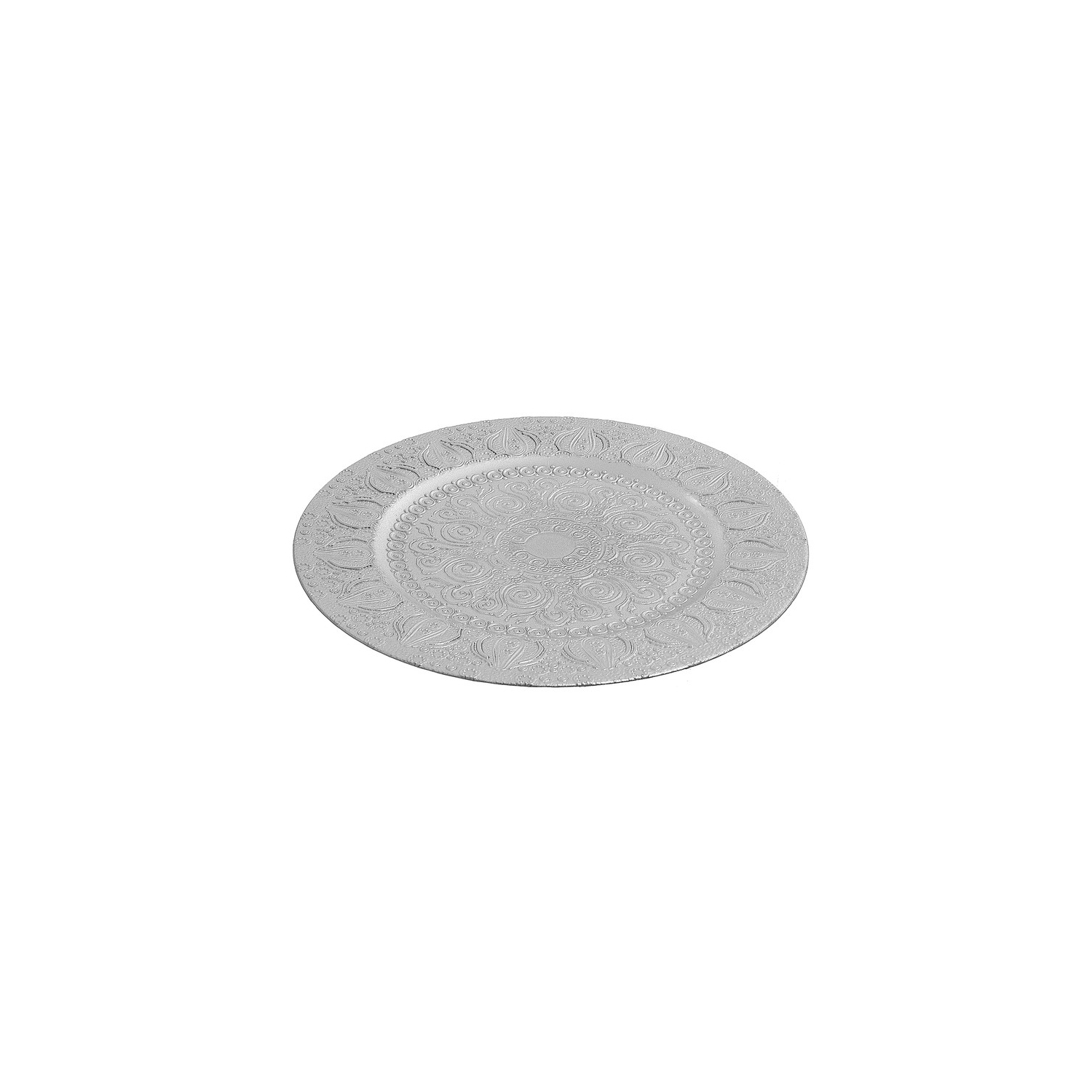 Plaque Chargeur (Silver) (13" ) - Set of 6