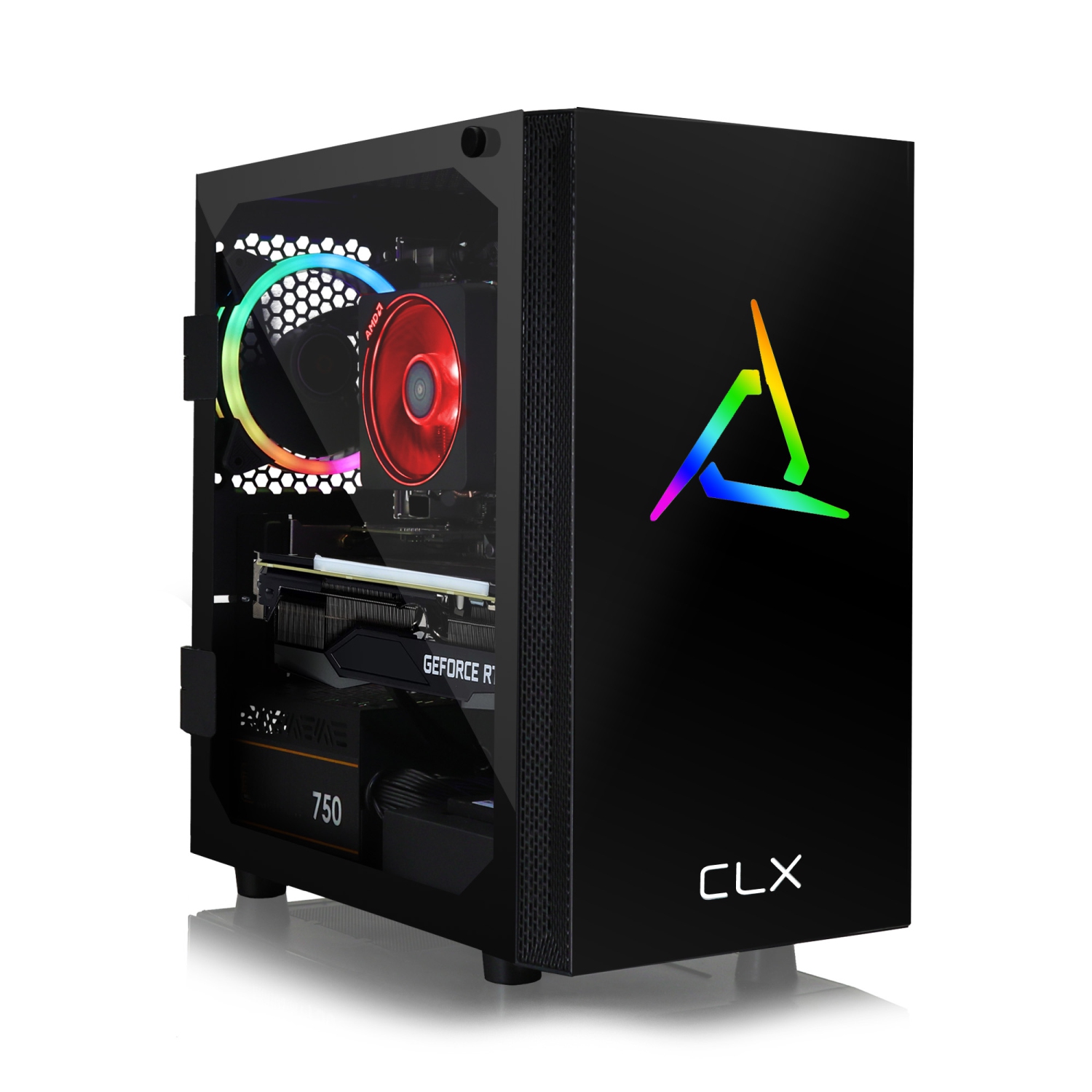 CLX SET Gaming Desktop - AMD Ryzen 5 5600X 3.7Ghz 6-Core Processor, 32GB DDR4 Memory, GeForce RTX 3070 8GB GDDR6 Graphics, 480GB SSD, 3TB HDD, WiFi, Windows 11 Home