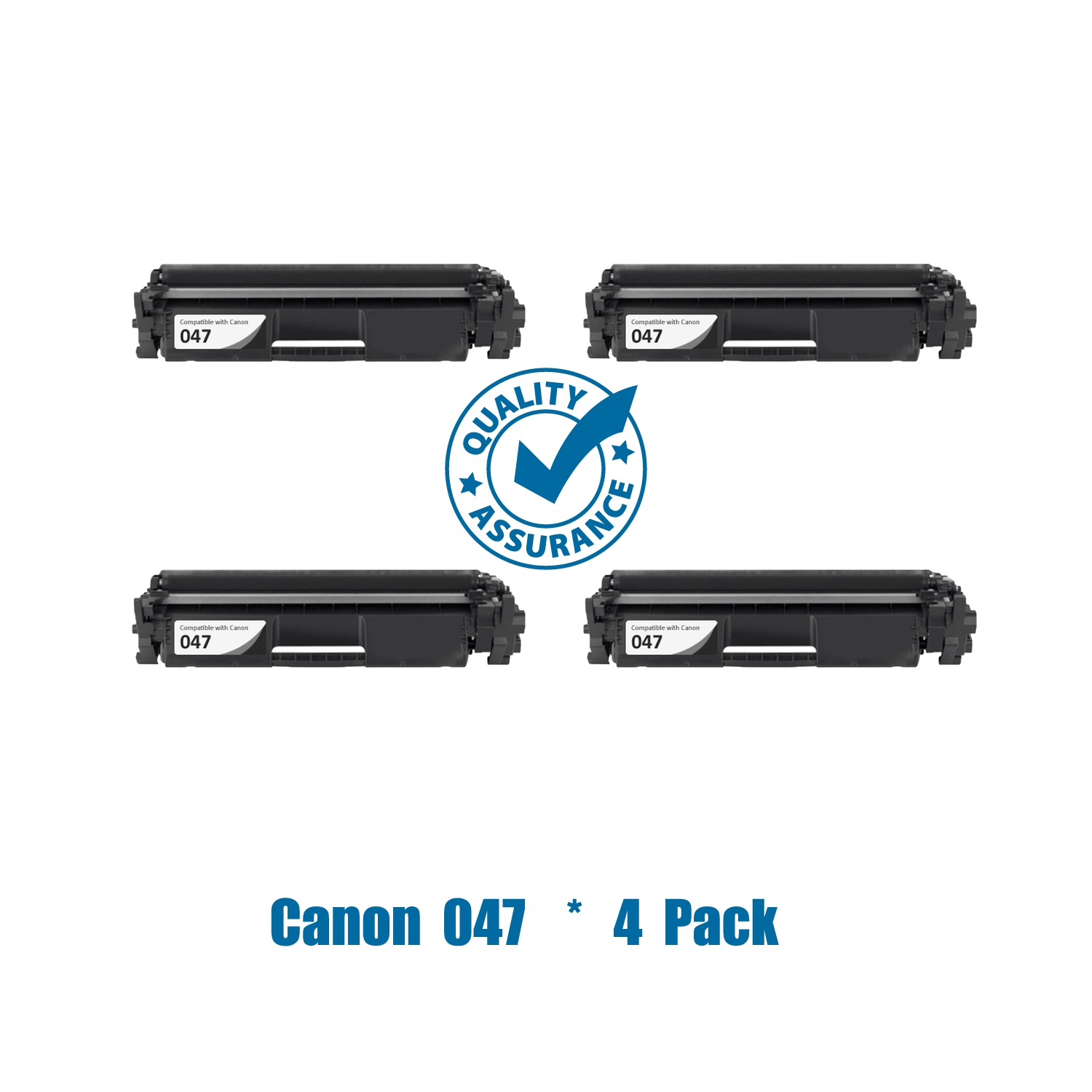 Printer Pro™ 4 Pack Canon 047/Canon-047/canon047/CRG-047/crg047 Compatible Black Toner Cartridge-Canon Printer ImageClass LBP112, ImageClass LBP113w,