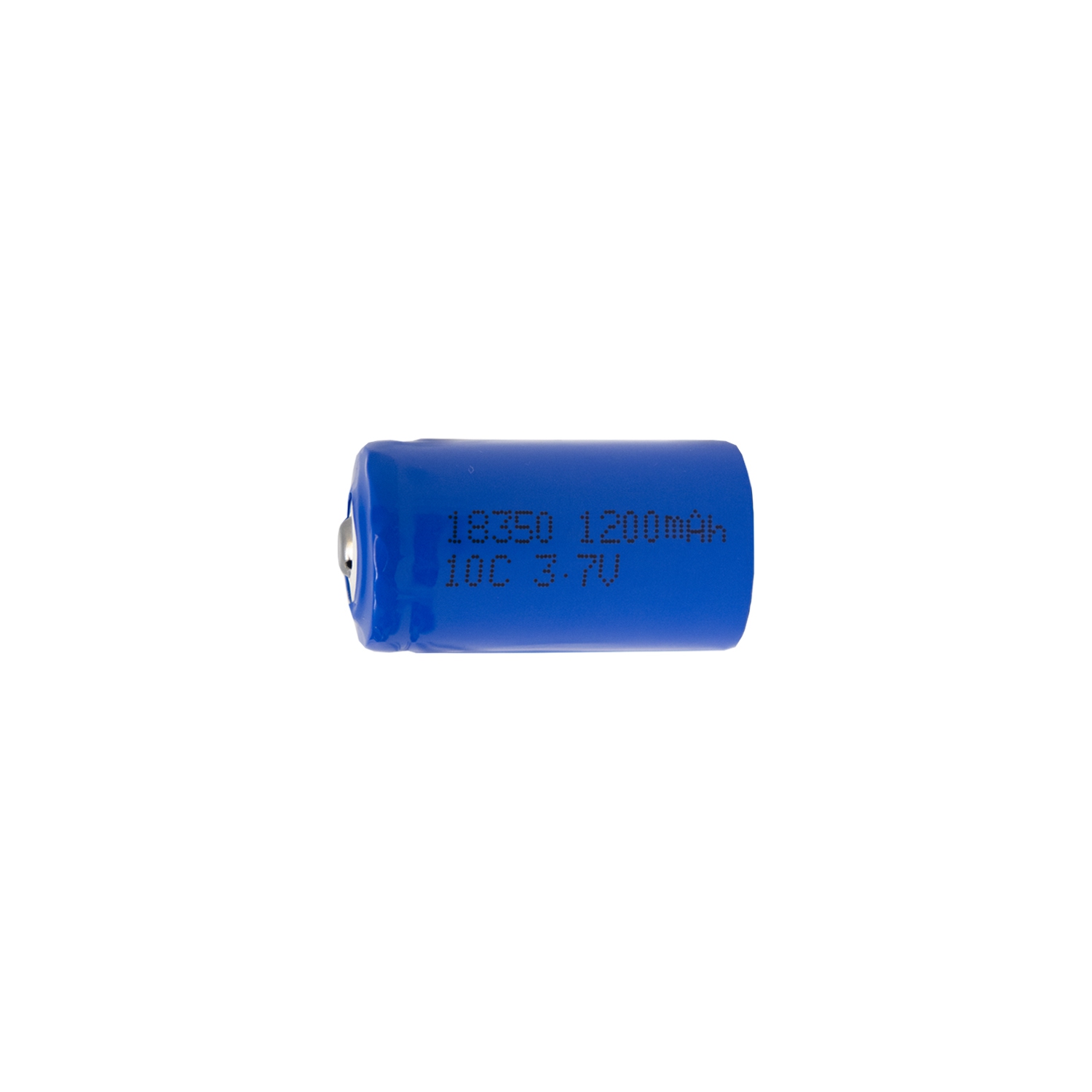 3.7 Volt 18350 Li-Ion Button Top Battery