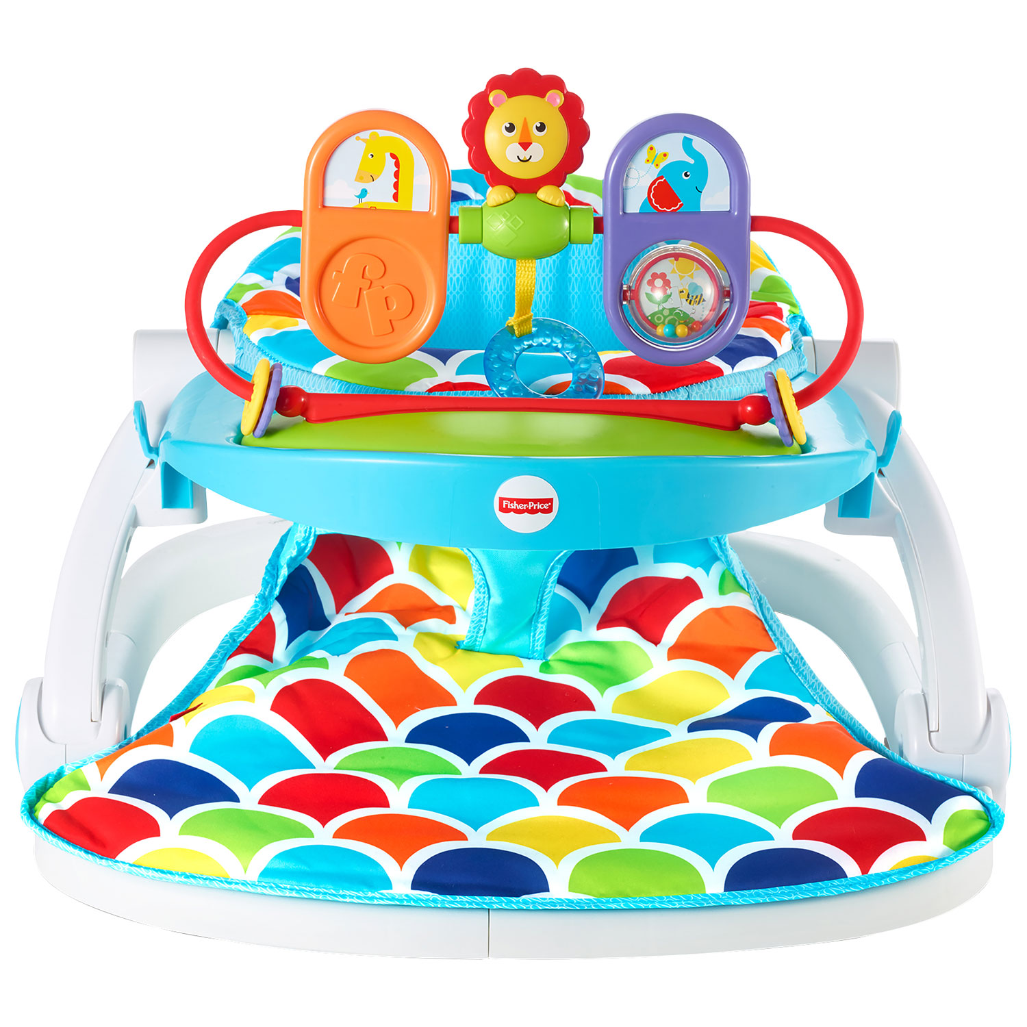 Fisher-Price Happy Hills Sit-Me-Up Floor Seat with Tray - Blue