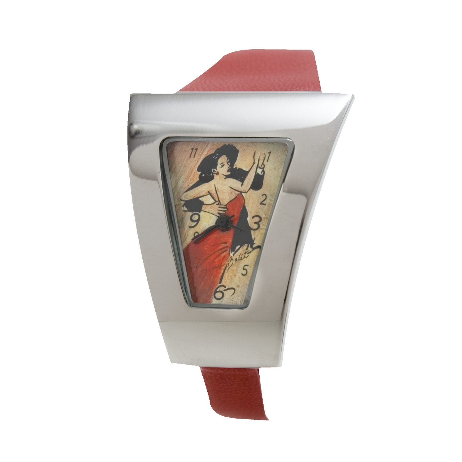 Stainless steel women's watch with leather strap | TANGO