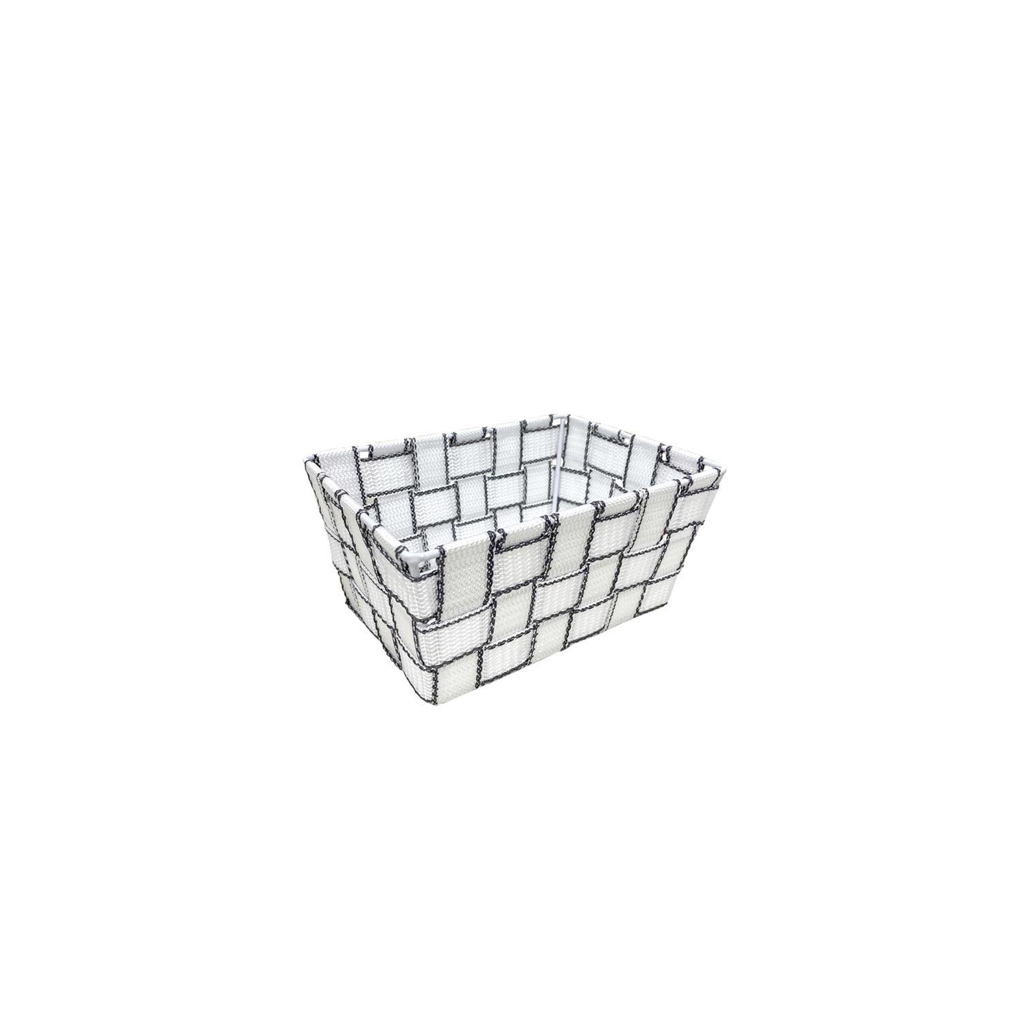 Jessar - Fabric Storage Basket, 19X14X9 cm, White