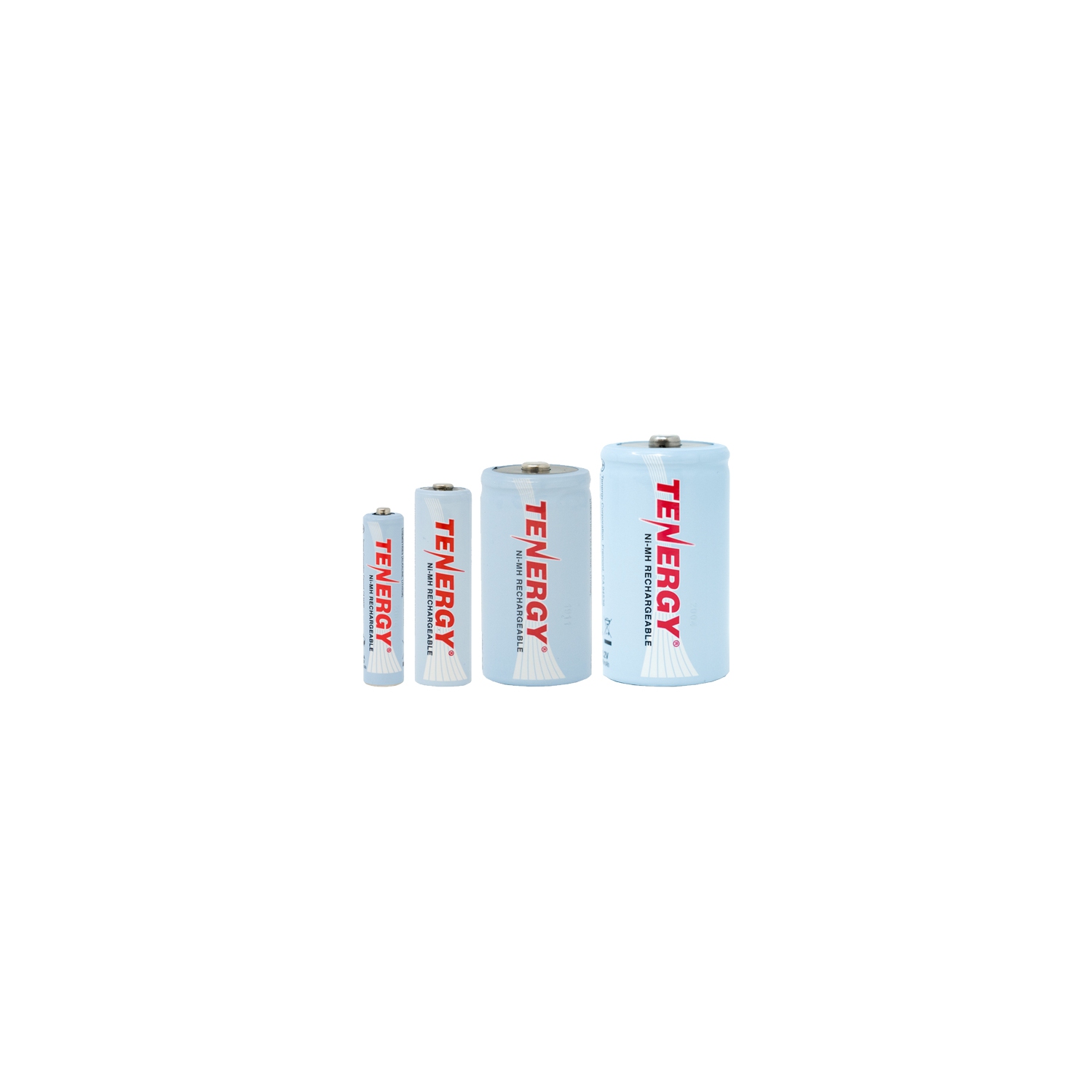 8 AAA + 8 AA (2500 mAh) + 4 C (5000 mAh) + 4 D (10000 mAh) Tenergy NiMH Rechargeable Batteries