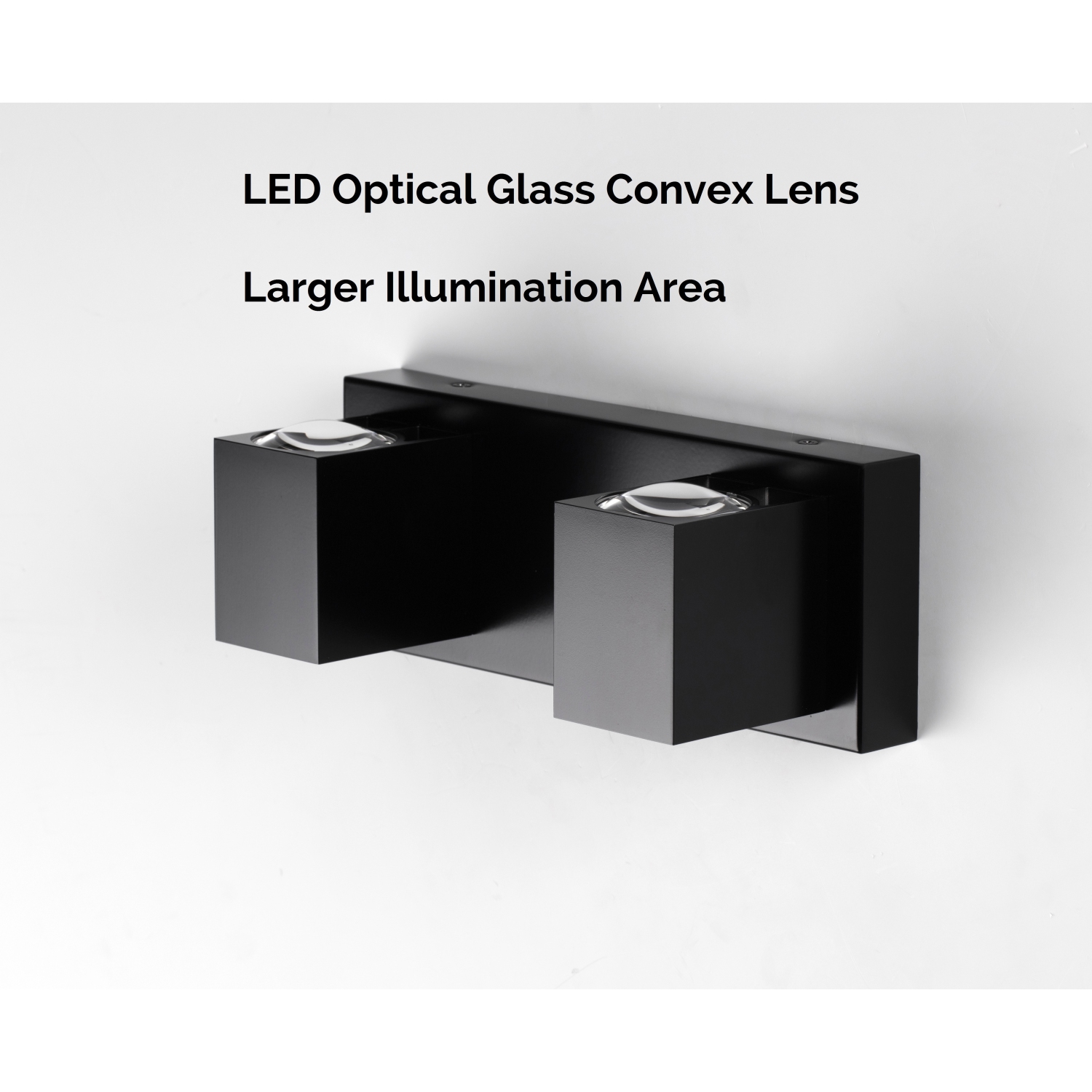 Applique murale Tubicen à 2 lumières, DEL à intensité réglable pour salle de bain, miroir pour salle de bain, lampe murale d'intérieur moderne pour