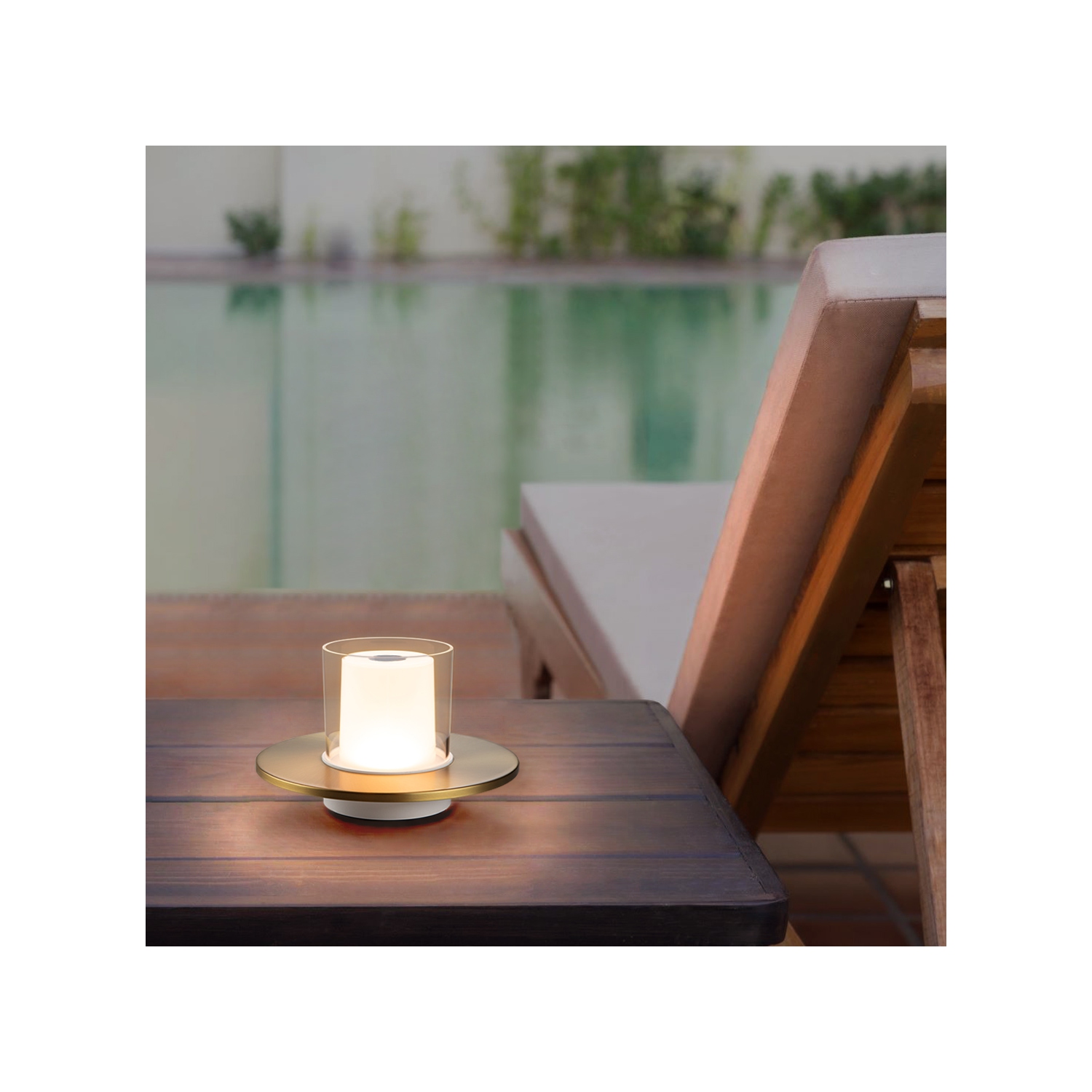 Lampe de table sans fil Tubiten pour table, pile rechargeable USB, bougie à dégradé à 4 voies, lampe portative à éclairage ambiant sans fil de 2000