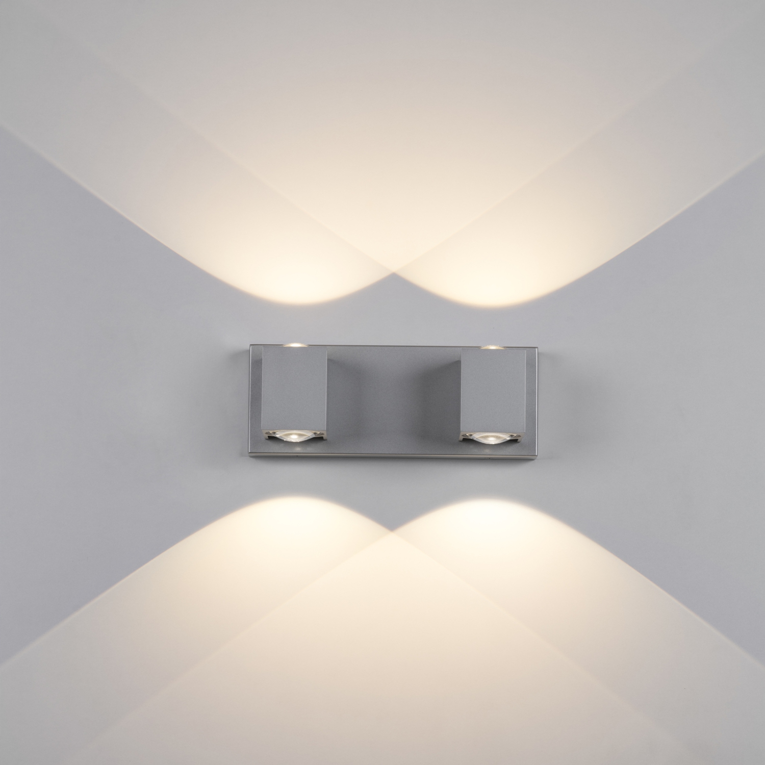 Tubicen 2 Light Wall Sconce Light Up Down, 20W LED Dimmable Bathroom Vanity Light Over Mirror, Modern Indoor Wall Lamp for Bedroom Hallway Stairs,