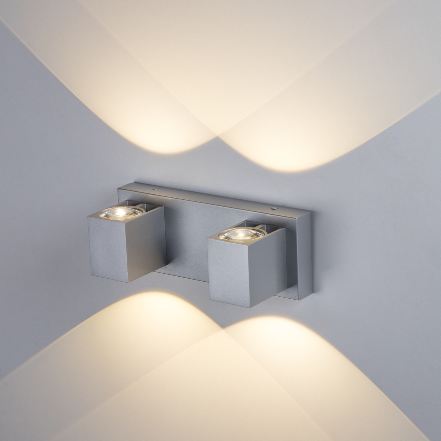 Tubicen 2 Light Wall Sconce Light Up Down, 20W LED Dimmable Bathroom Vanity Light Over Mirror, Modern Indoor Wall Lamp for Bedroom Hallway Stairs,