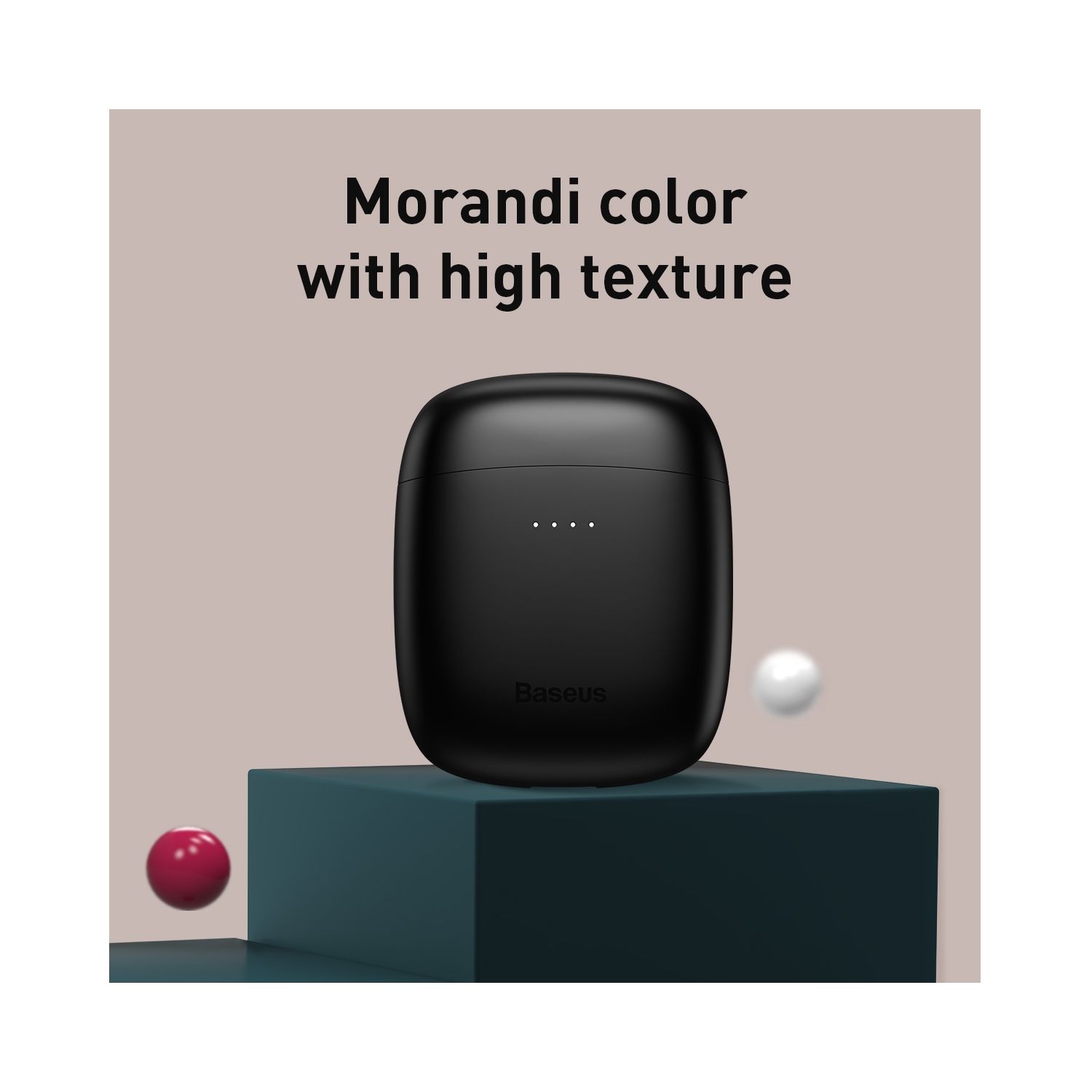 Baseus Wireless Charging-True Wireless Earphones W04 Pro Black