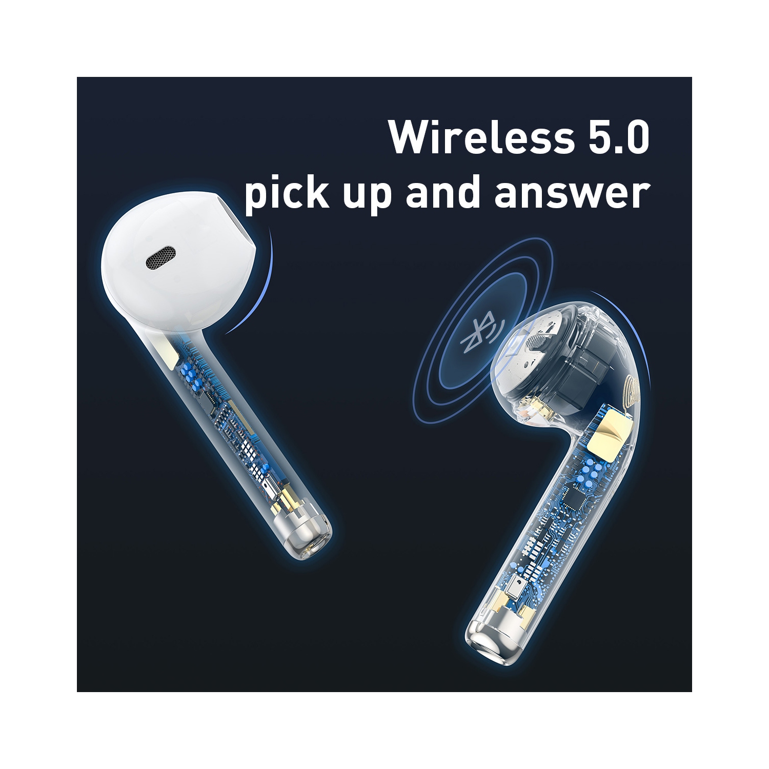 Baseus Wireless Charging-True Wireless Earphones W04 Pro Black