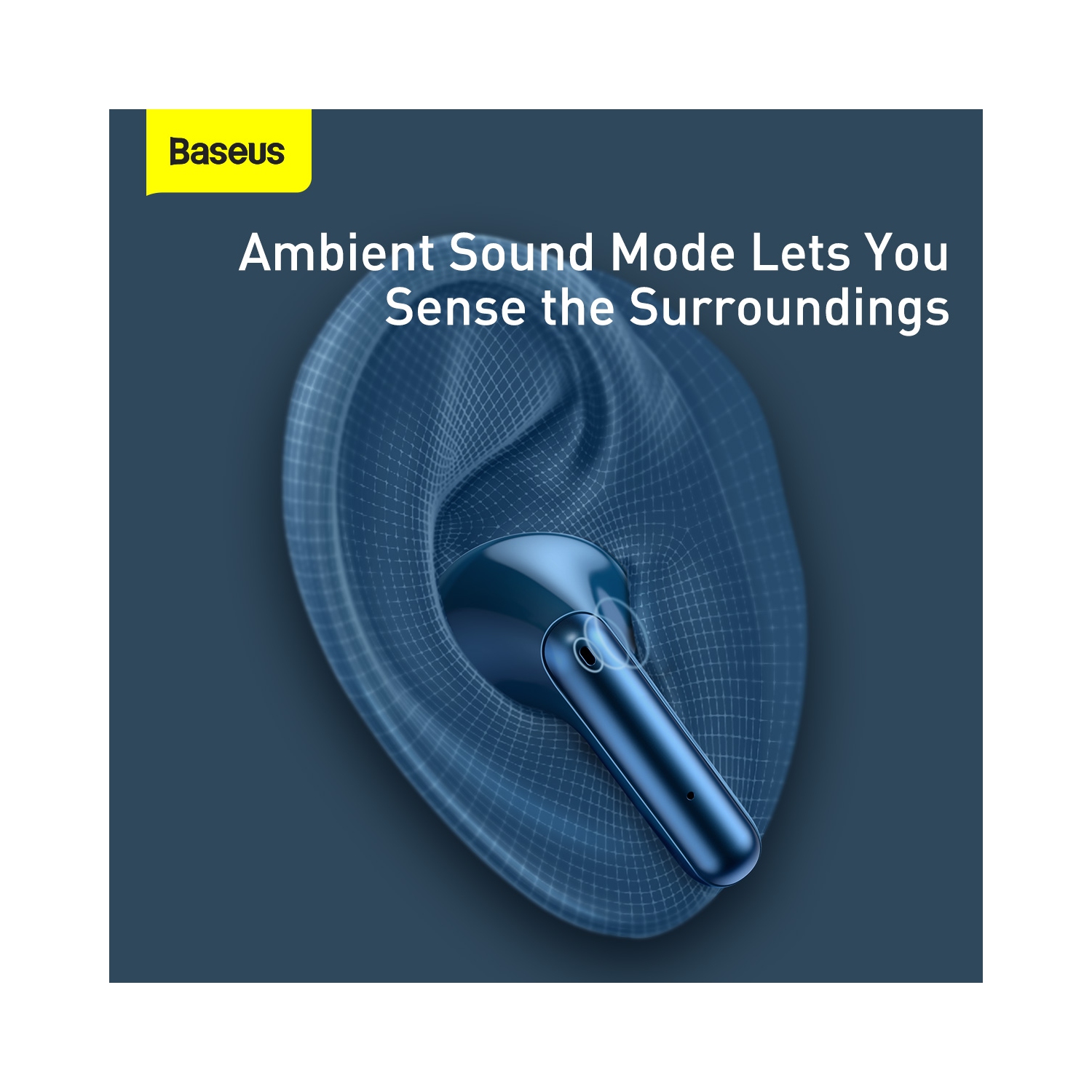 Baseus Active Noise Cancelling-Wireless Charging-True Wireles Earphones S1 Pro Blue