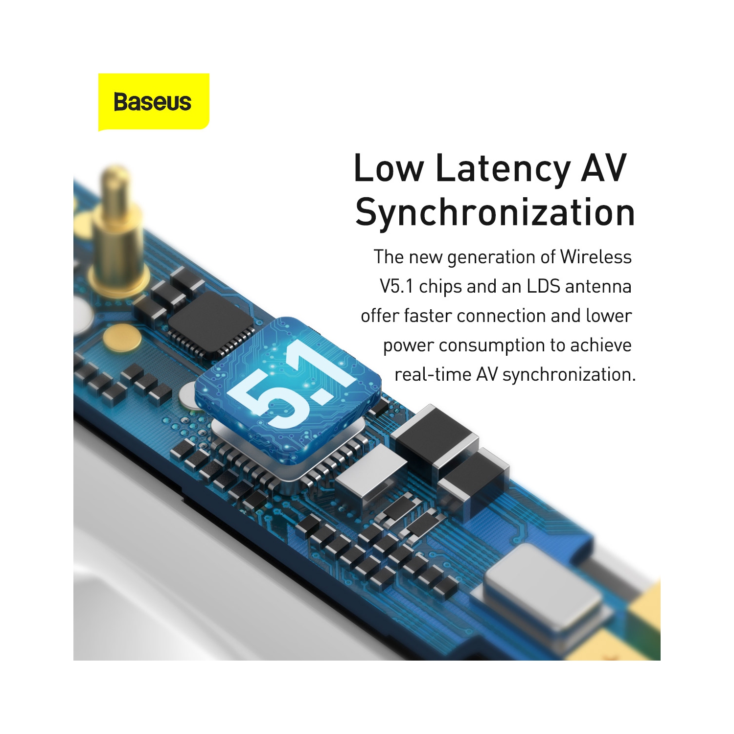 Baseus Active Noise Cancelling-True Wireless Earphone S1 White