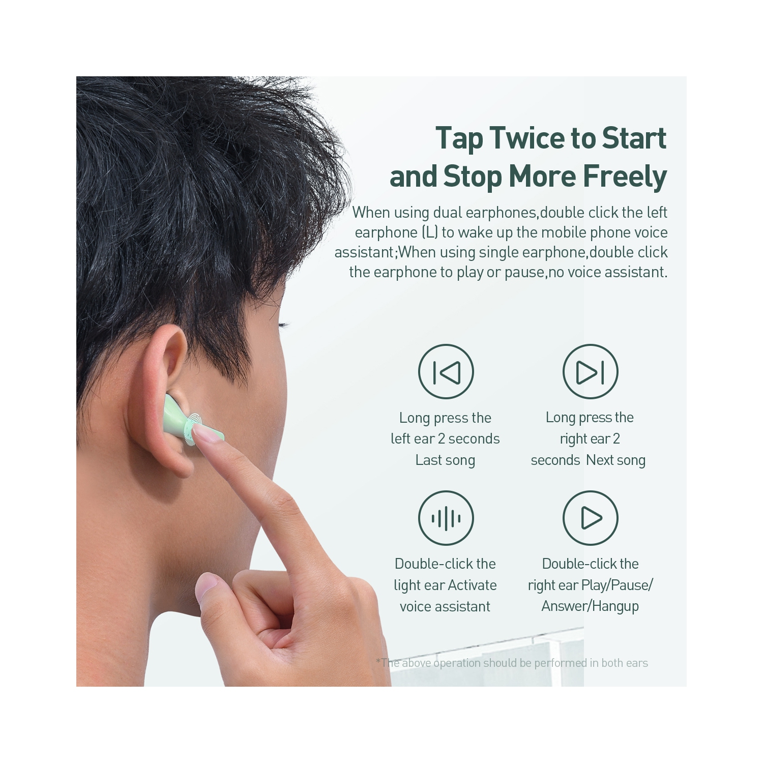 Baseus True Wireless Earphones W09 Black