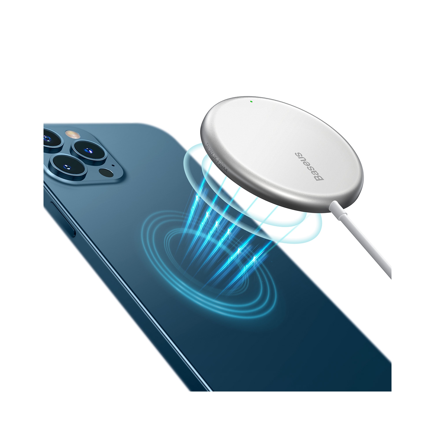 Baseus iPhone Magnetic Wireless Charger White