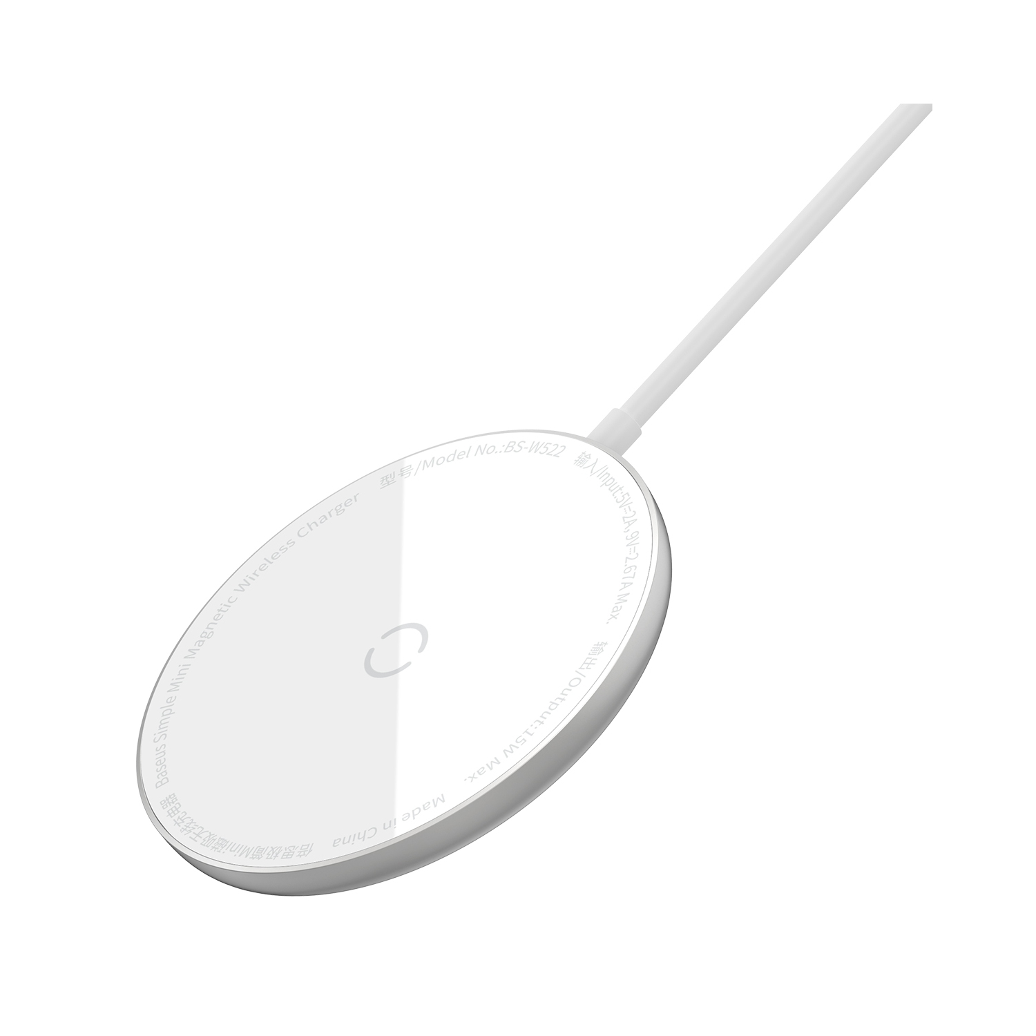 Baseus iPhone Magnetic Wireless Charger White