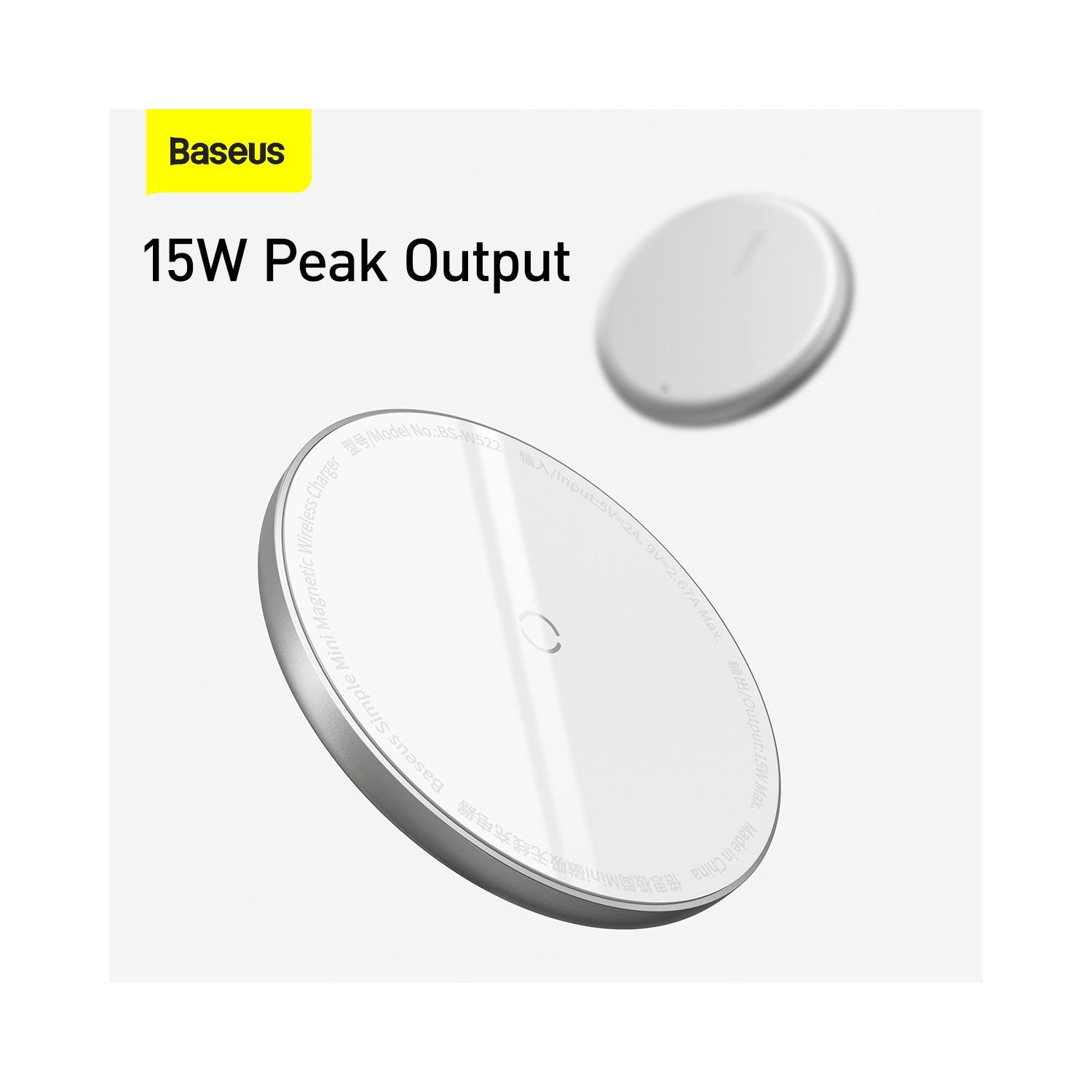 Baseus iPhone Magnetic Wireless Charger White