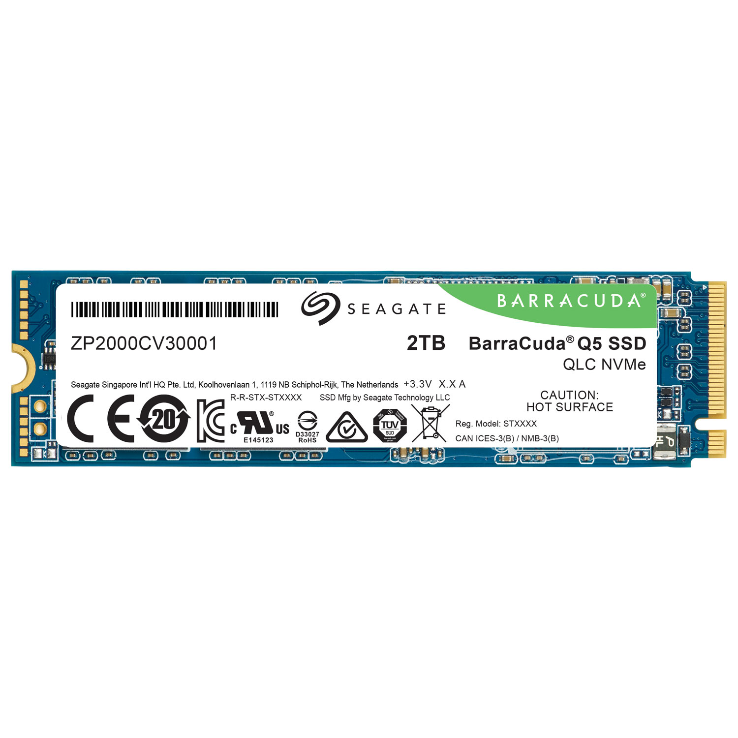 Seagate Barracuda Q5 2TB NVMe PCI-e Internal Solid State Drive (ZP2000CV3A001)