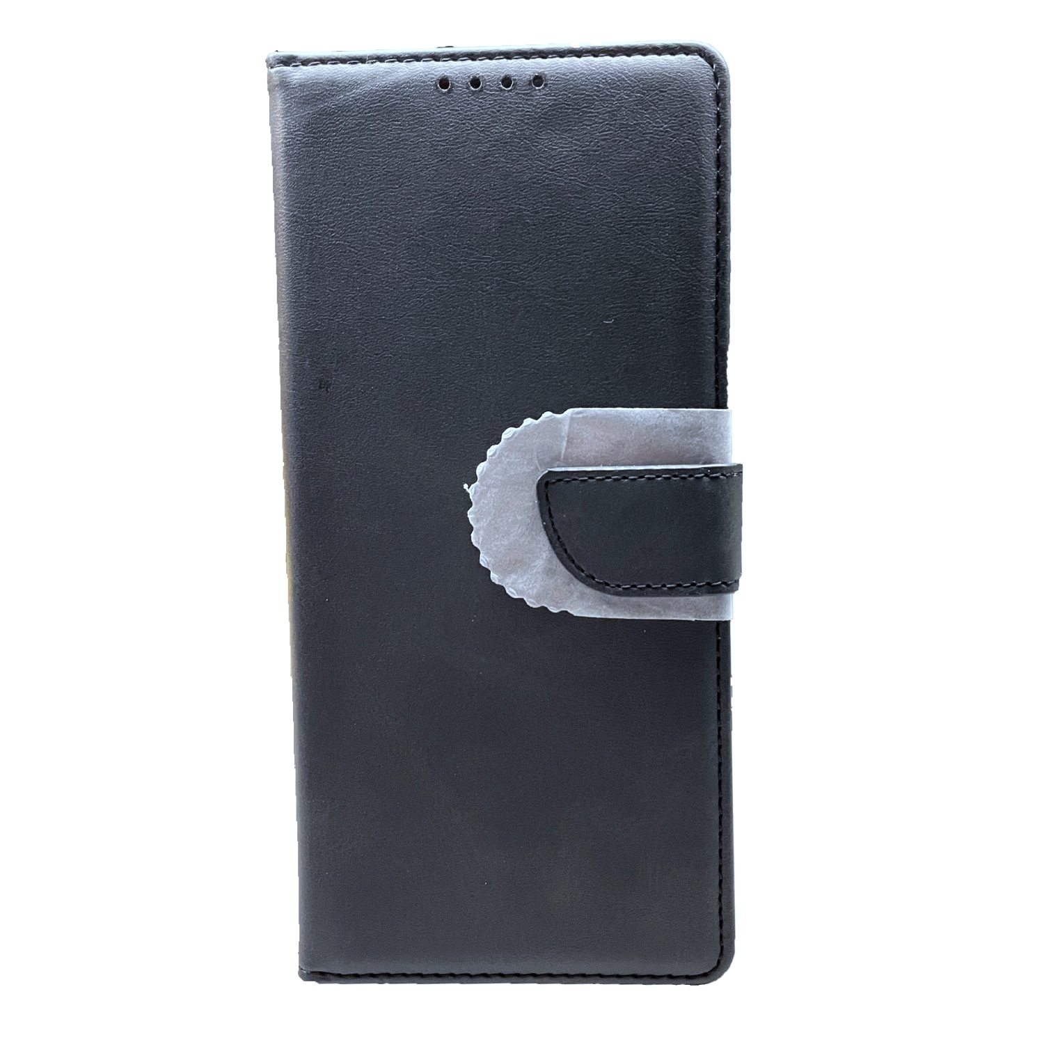 TopSave Matt Leather Folio Flip Wallet w/Magnetic Clip Card Slot Holder Case For Motorola Moto One 5G Ace(2021), Black