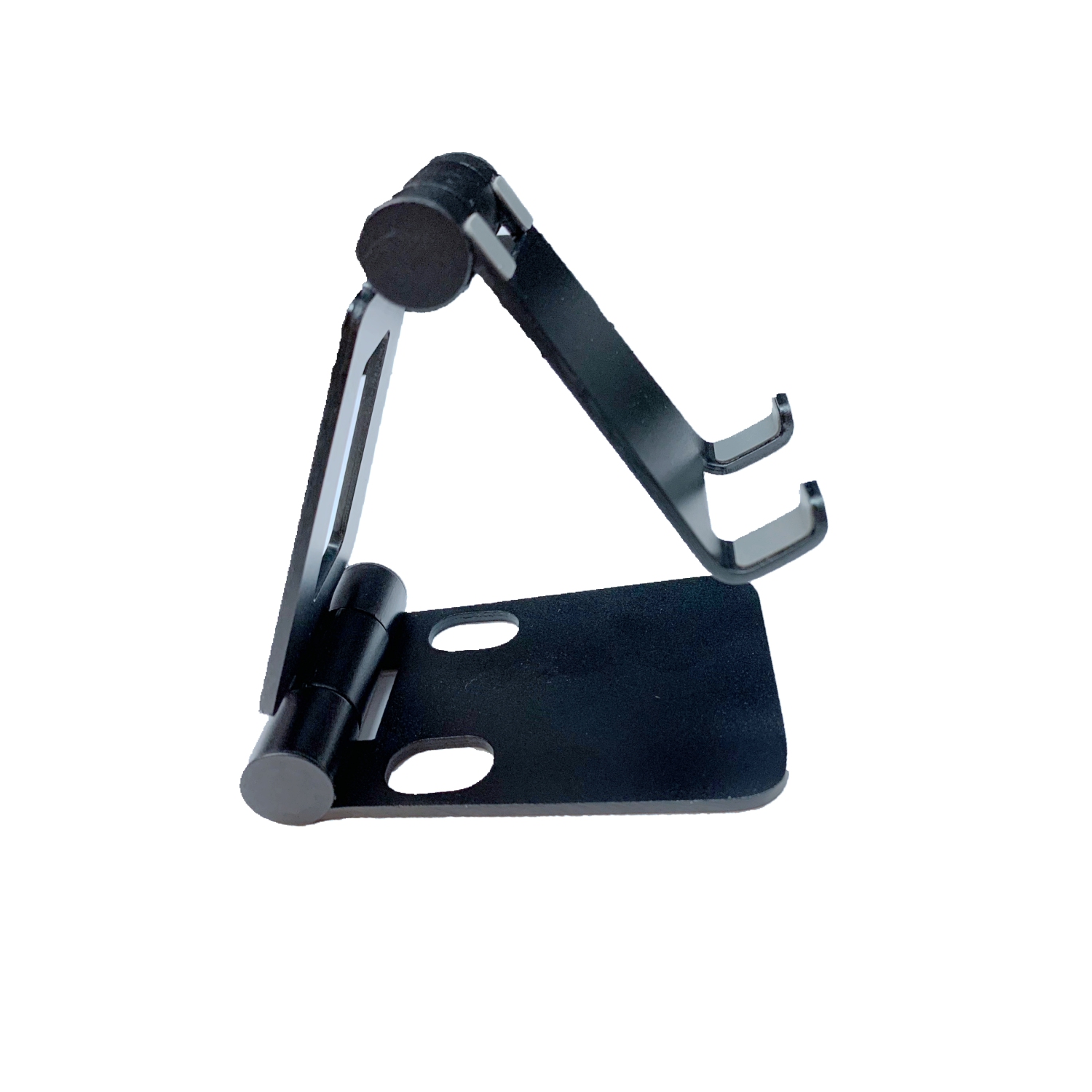 TopSave Portable Foldable Aluminium Desk Stand For Smartphones, Tablets, Nintendo Switch-Black