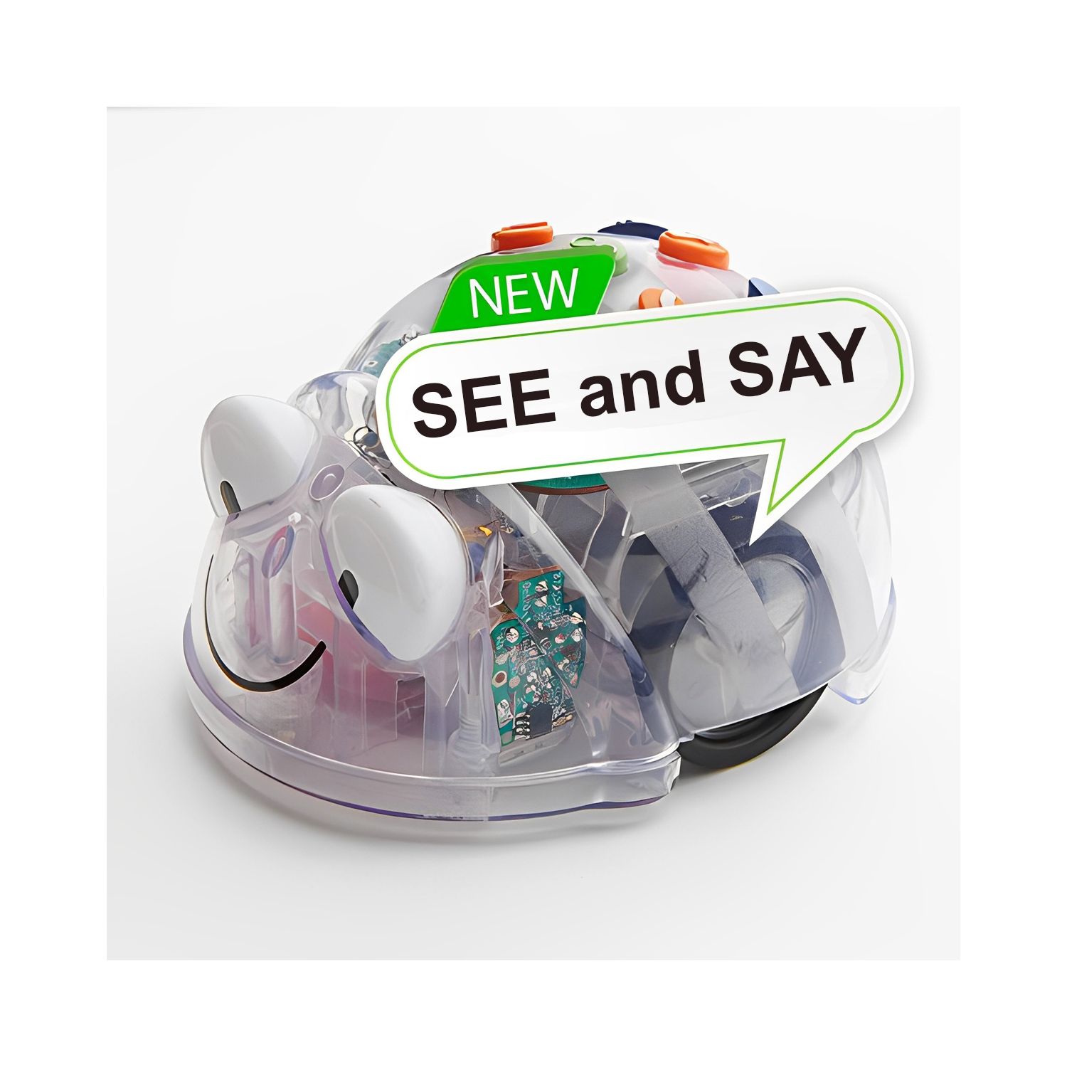 TTS Blue-Bot See and Say with Transparent Grid Mat 4x4 Robotic Coding Toy | Above 3 years toys | Educational Programmable Robot Toy Floor Activity