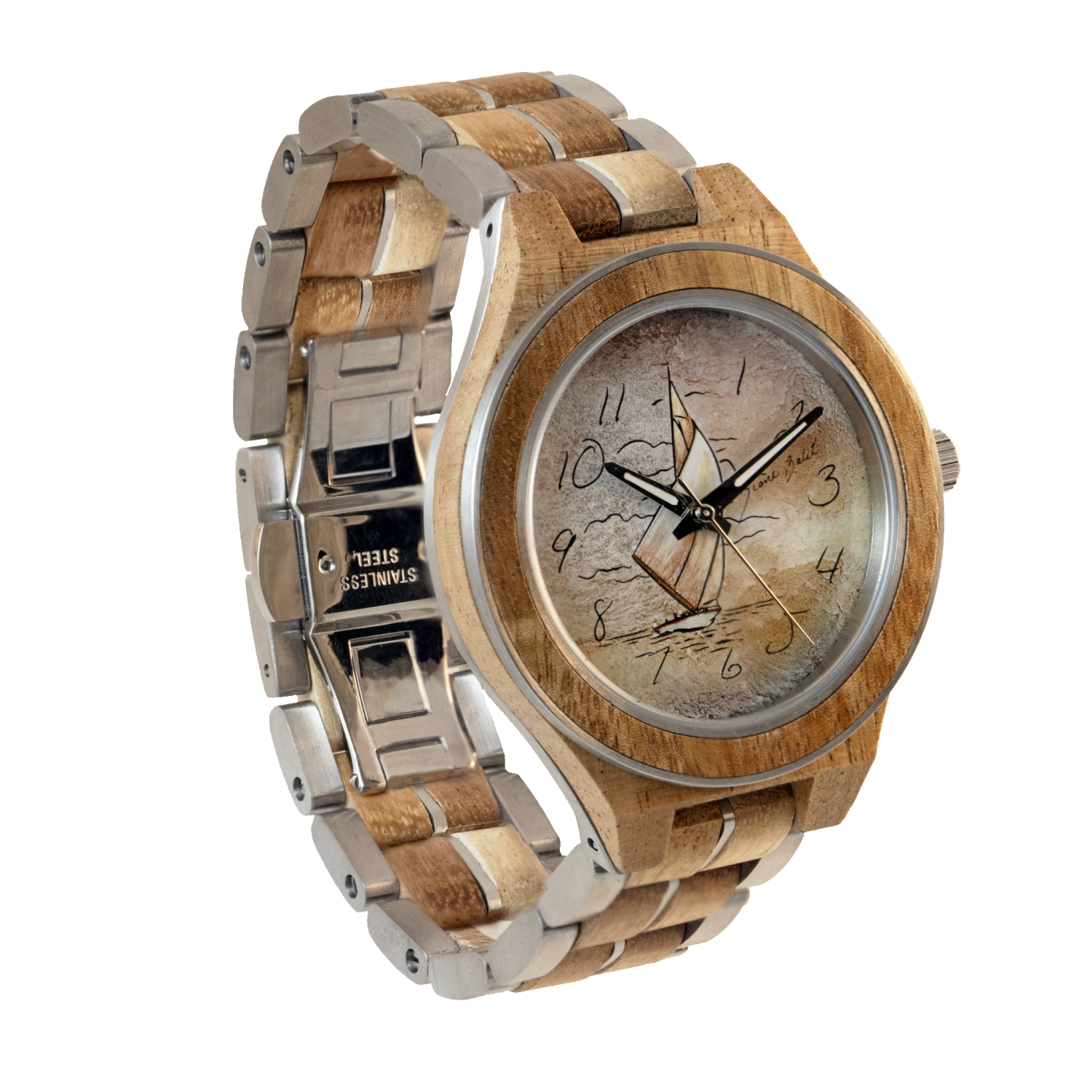 MEN'S WATCH EXOTIC WOOD |SAILING SHIP