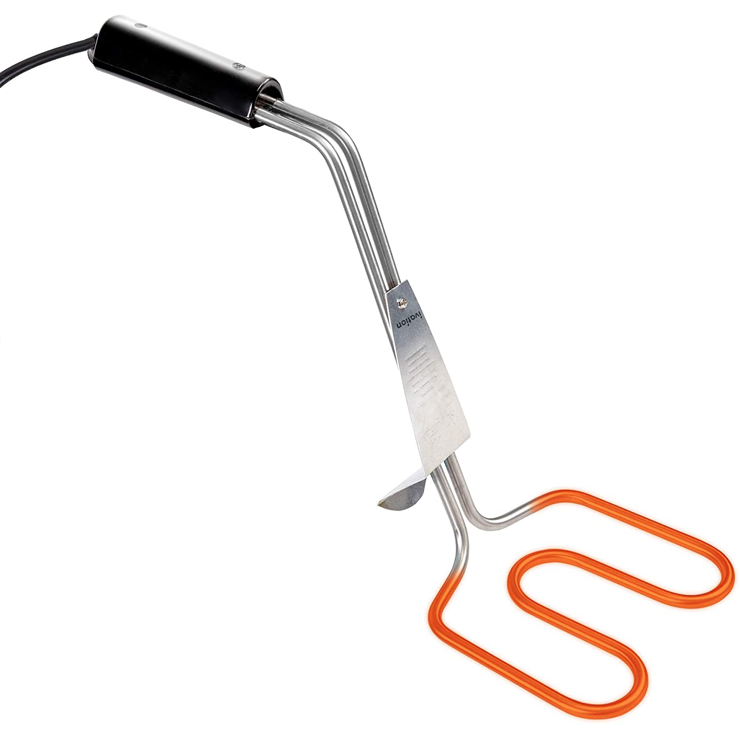 Ivation Premium 500W Electric Charcoal Starter – Quickly & Easily Ignite BBQ Grills Without Lighter Fluid or Matches – Double-Ring Design with