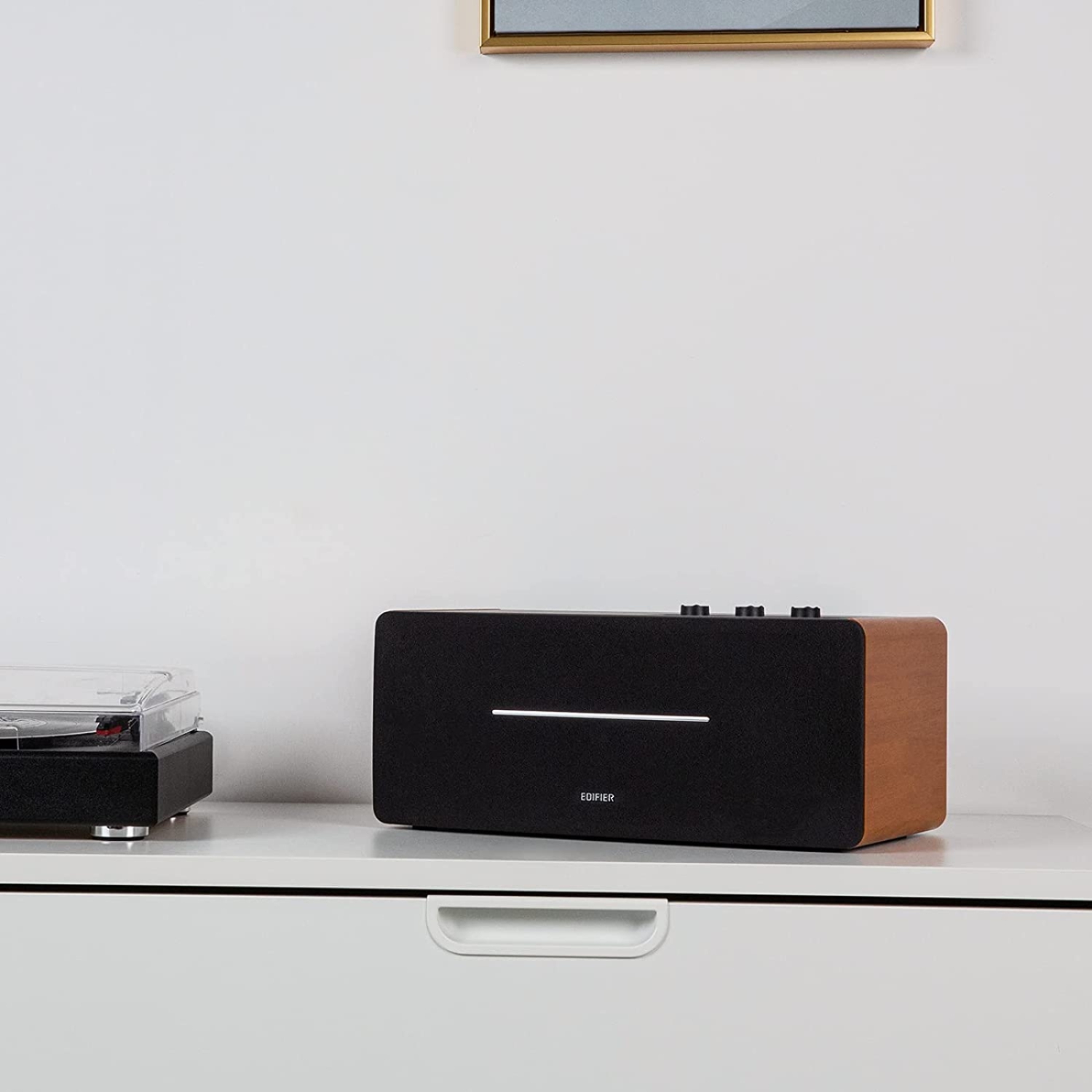 Edifier D12 Tabletop Speaker - Integrated Desktop Stereo Bluetooth Speaker - Wireless Computer Speaker