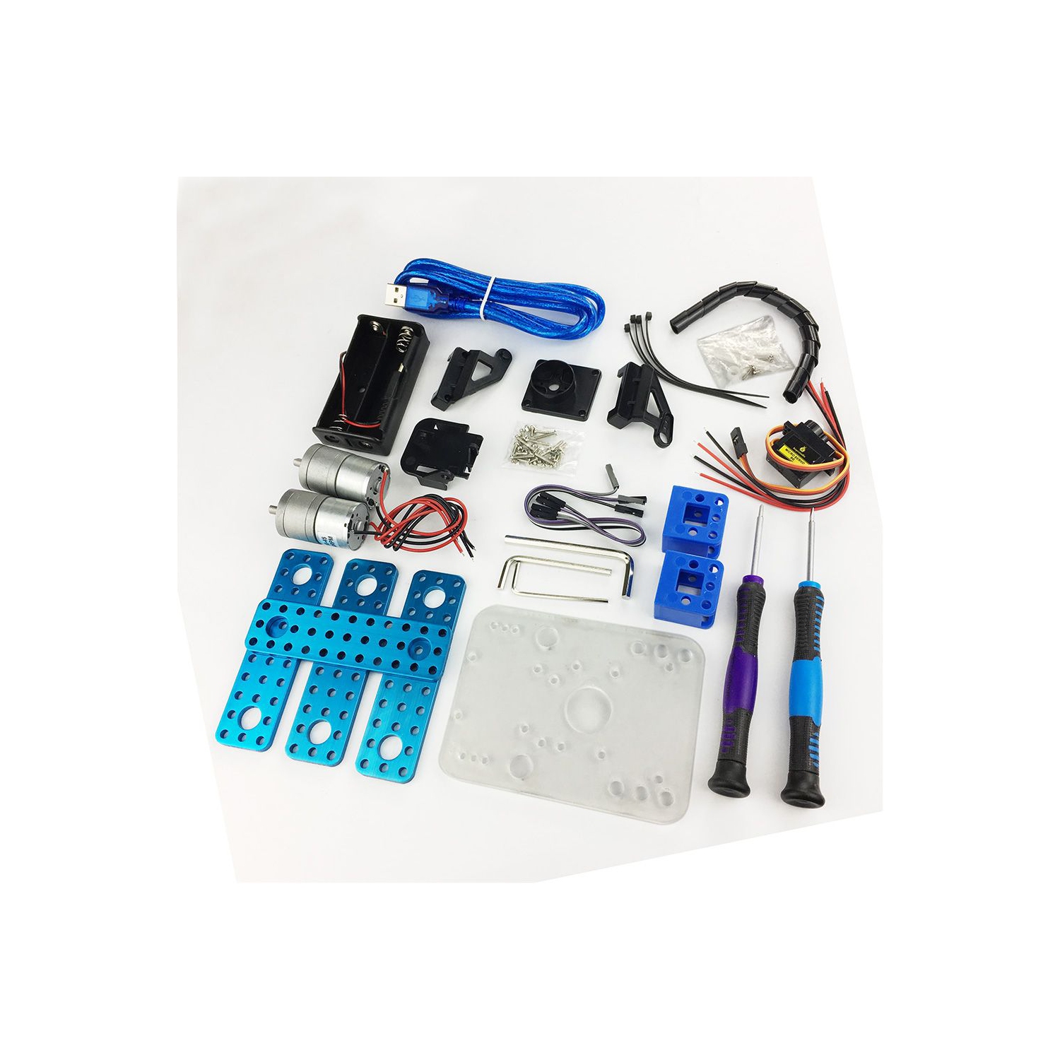 Mini Tank Smart Robot Car - Micro Controller Based On MCU - Ultrasonic Obstacle Avoidance & Bluetooth Remote Control Programmable Robot Toy for Kids