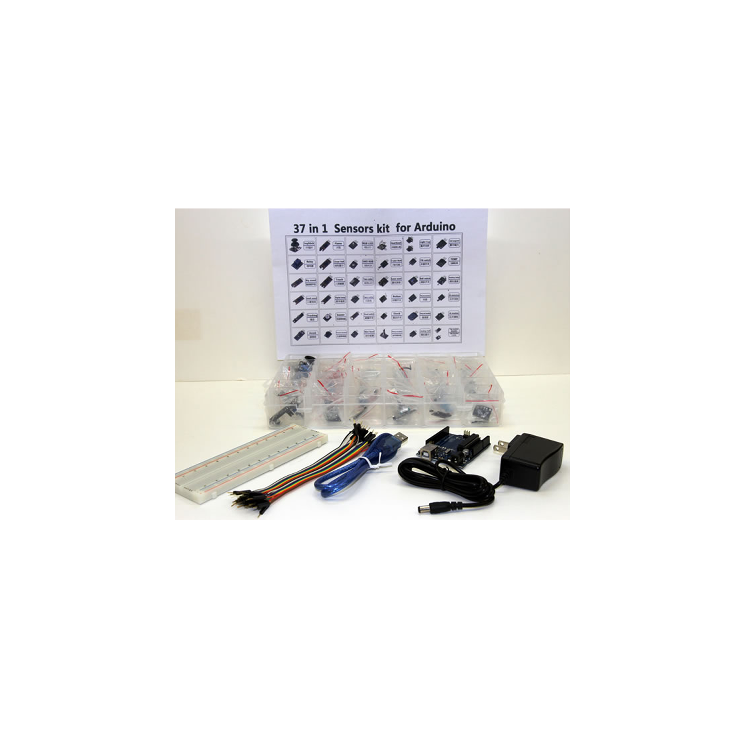 ARD 37 IN 1 SENSORS KIT FOR ARDUINO | Programming and Learning Circuits | Educational Robot Essential Learning Kit for Kids