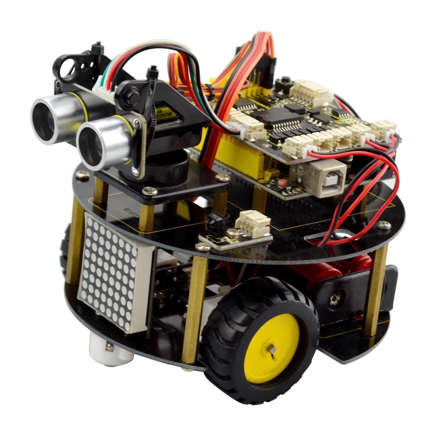 Smart Turtle Robot - Electronic Prototyping Platform - Bluetooth Control & Infrared Remote Control - Both Arduino & Mixly Block Coding - Automatic Obstacles Avoidance - Easy to Use, Flexible & Conven