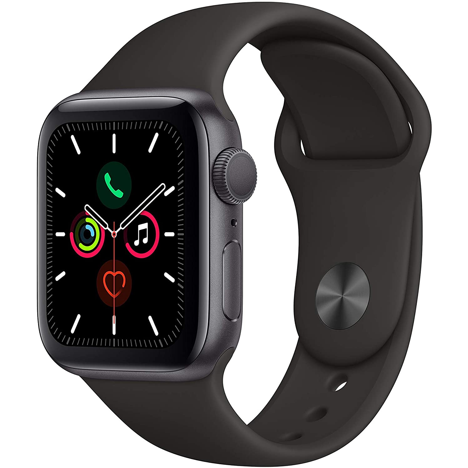 Apple Watch Series 5 40mm - Space Gray Aluminum Case with Black Sport Band - Open Box