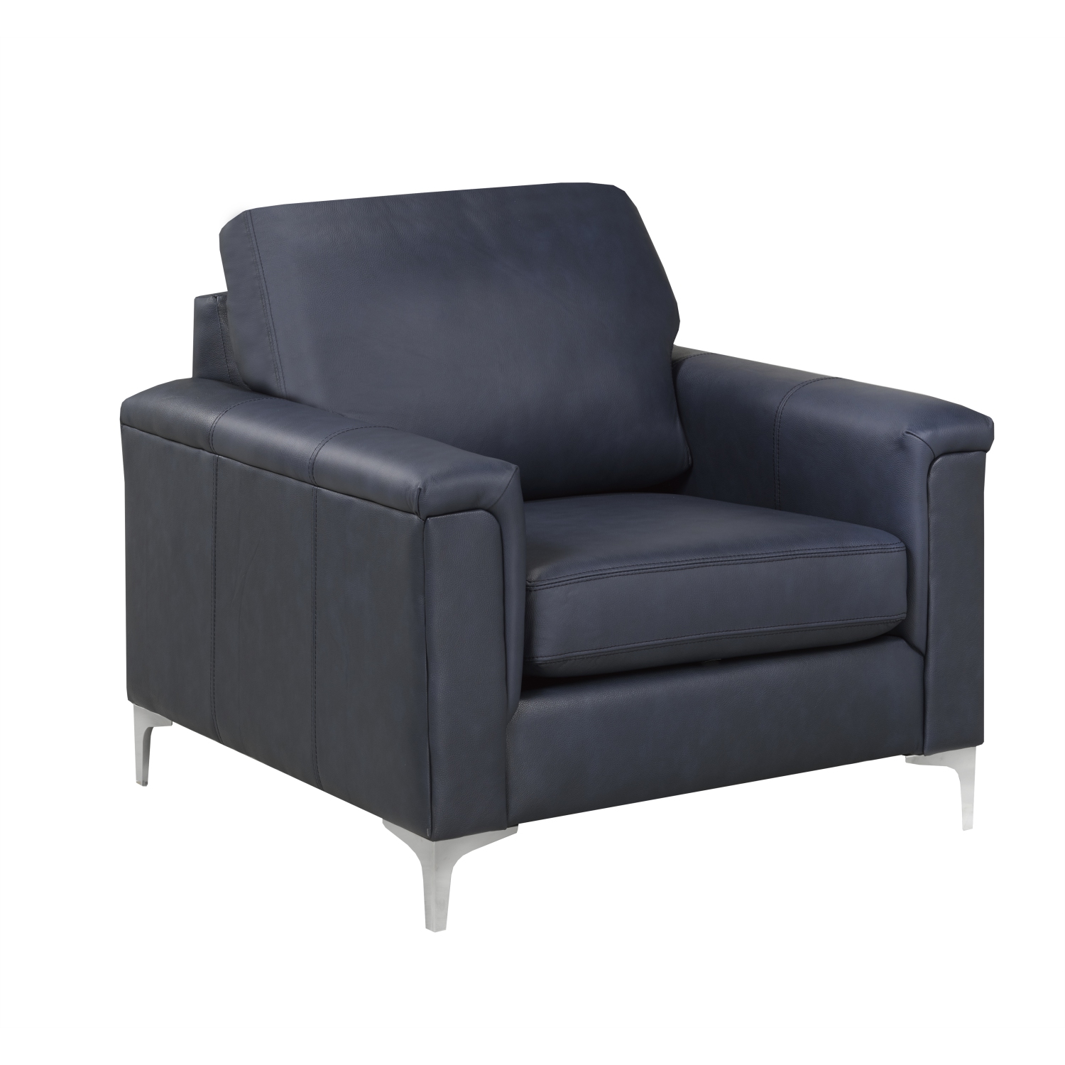 Canadian Sofa Distributions 'Roswell' Blue Leather Chair