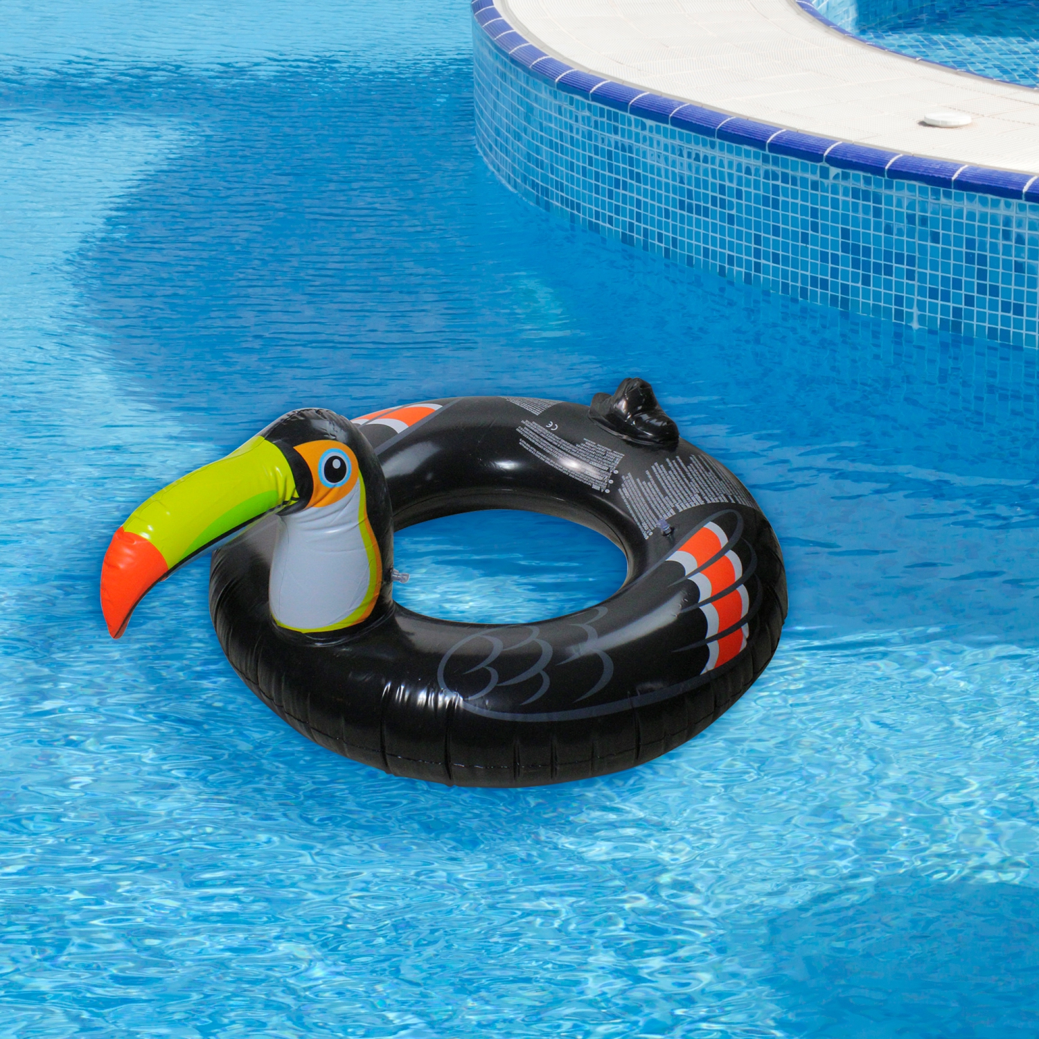 41" Inflatable Jumbo Tropical Toucan Pool Ring Float