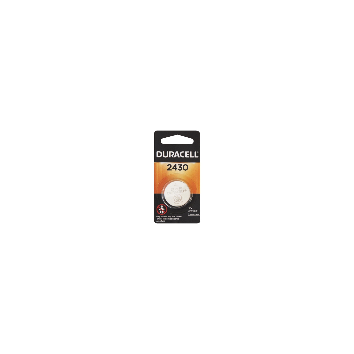3 x CR2430 Duracell 3 Volt Lithium Coin Cell Batteries
