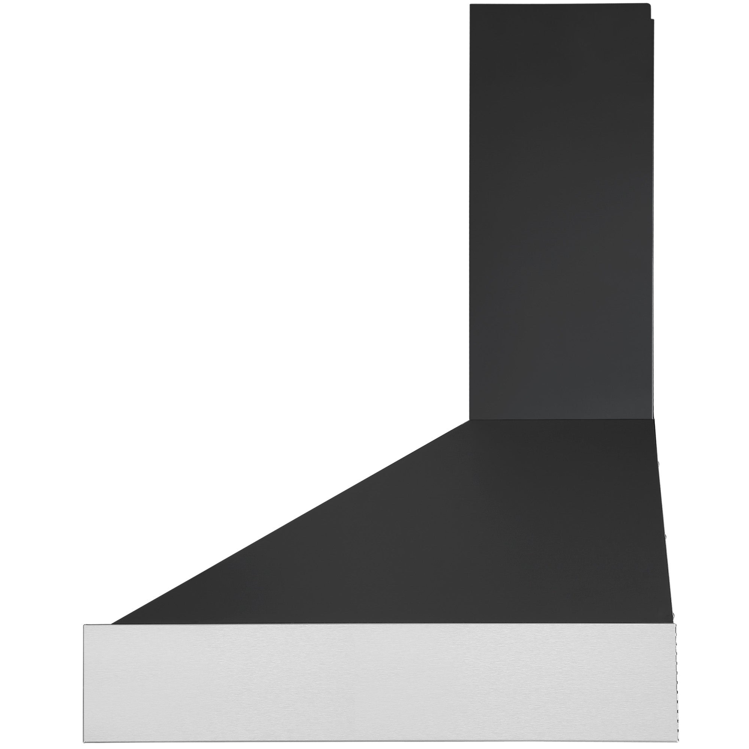 Ancona Pro 36 in. 600 CFM Wall Mount Pyramid Range Hood in Black and Stainless Steel